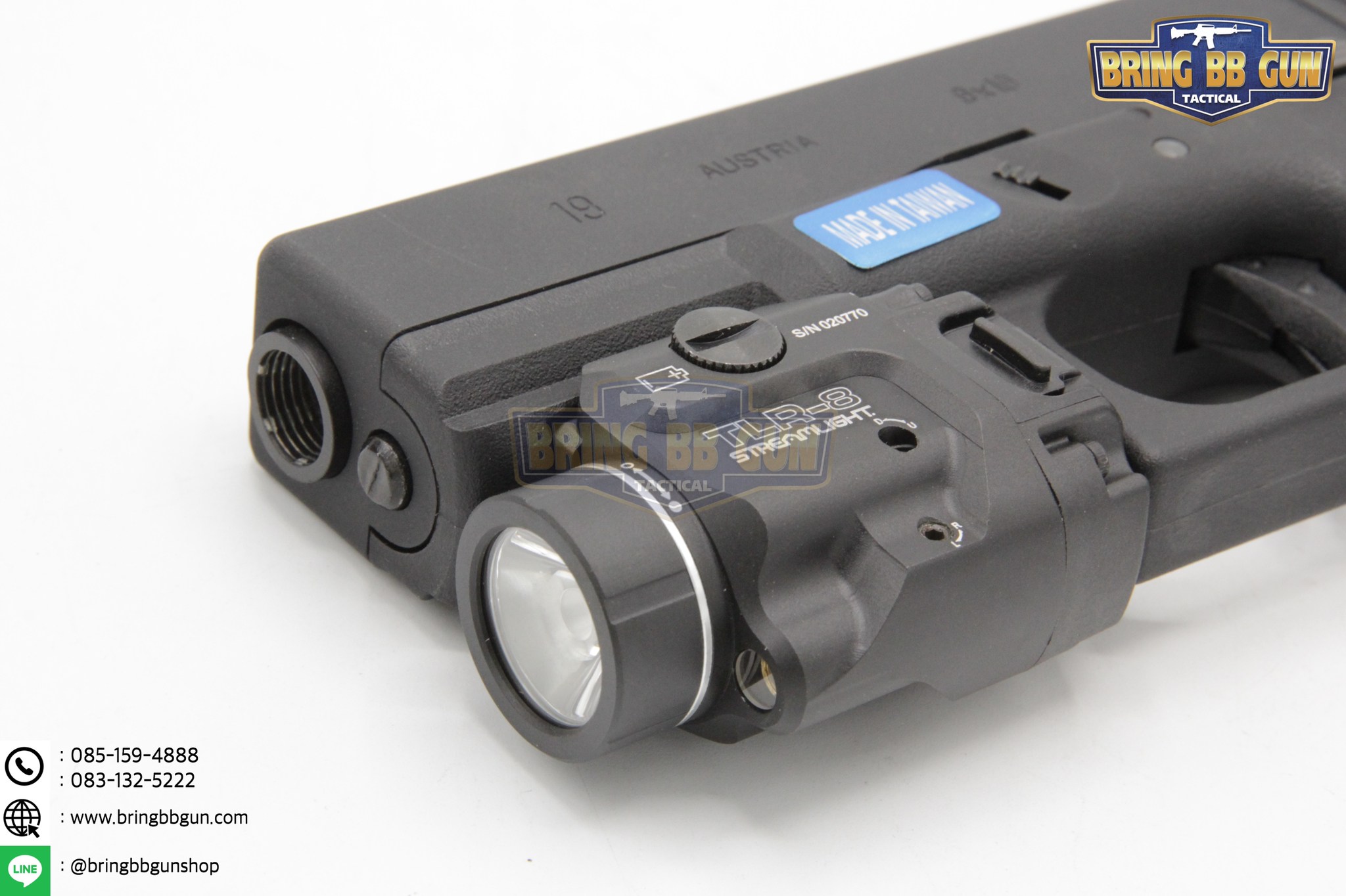 ไฟฉายและเลเซอร์สีแดง ติดปืนสั้น Streamlight รุ่นTLR-8