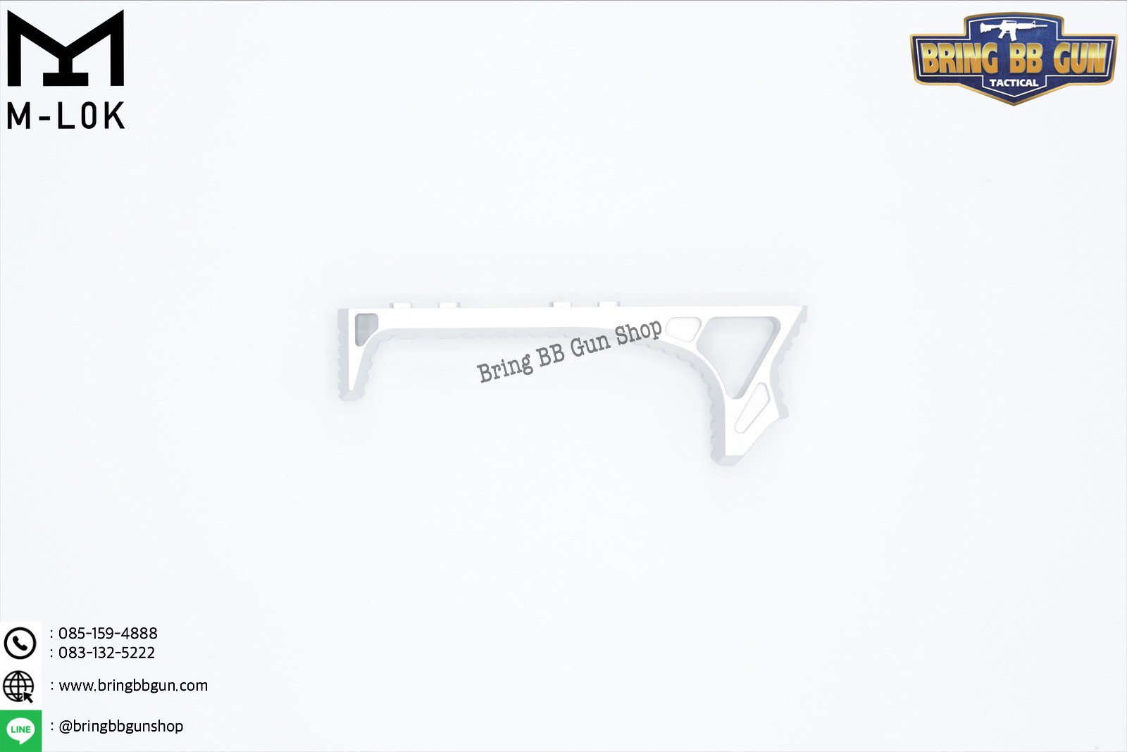 กริ๊ปมือหน้า ยี่ห้อ Castellan รุ่น Curve Foregrip CNC M-Lok (ใช้ได้กับชุดหน้าระบบราง M-Lock เท่านั้น)