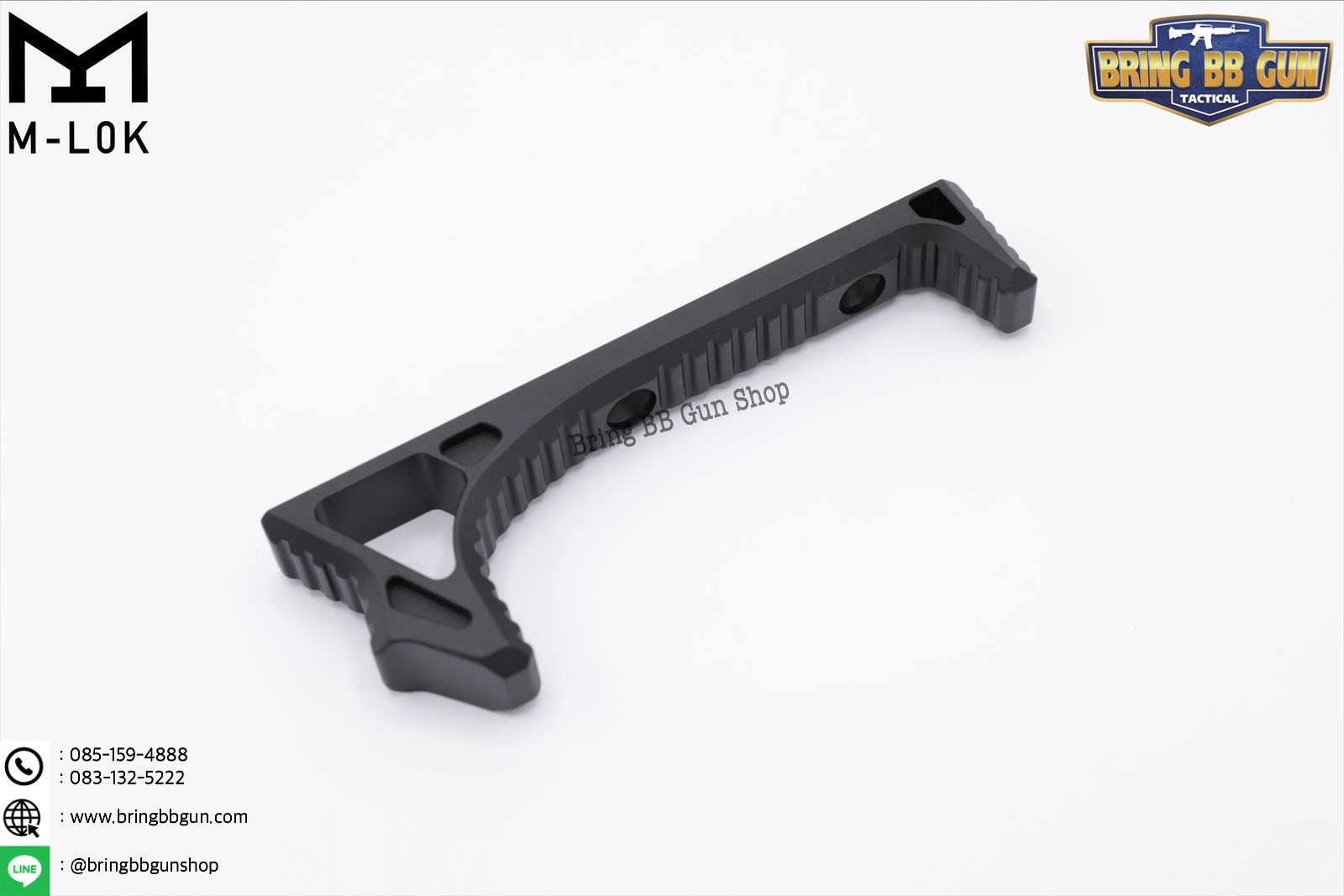 กริ๊ปมือหน้า ยี่ห้อ Castellan รุ่น Curve Foregrip CNC M-Lok (ใช้ได้กับชุดหน้าระบบราง M-Lock เท่านั้น)