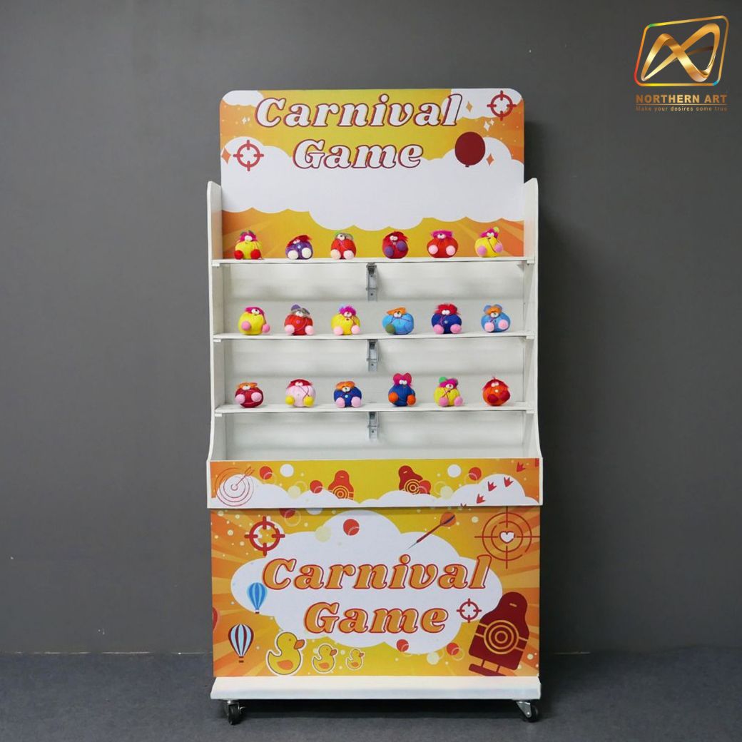 CARNIVAL GAME เกมส์ปาตุ๊กตา ขนาดโครง (W) 90 x (L)50 x (H)176 cm. พร้อมตุ๊กตา 18 ตัว และบอลโฟม 12 ลูก