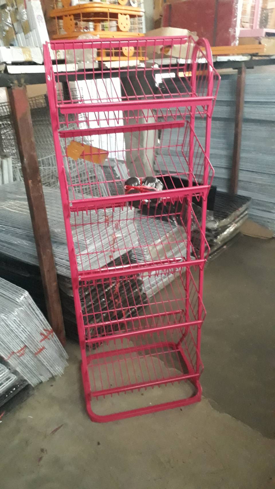 ชั้นวางขนมปังโชว์ขนม 4 ชั้น