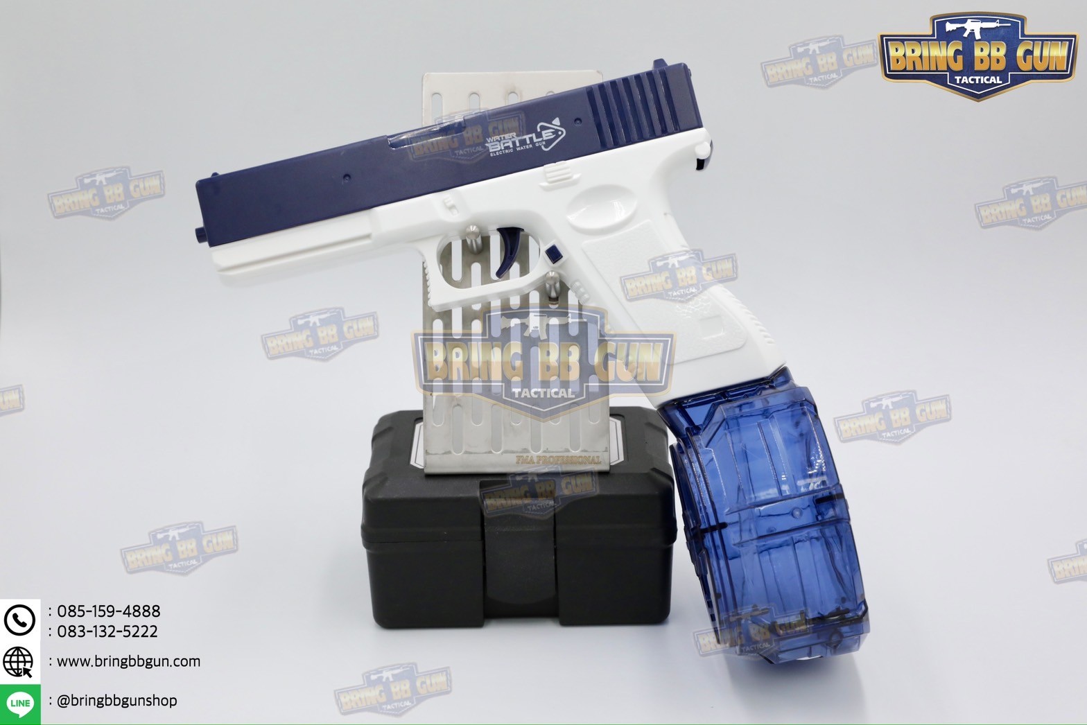 ปืนฉีดน้ำไฟฟ้า รุ่น Glock (ปืนฉีดน้ำของเล่น) (ปืนฉีดน้ำอัตโนมัติ) (ยิงได้ต่อเนื่อง)