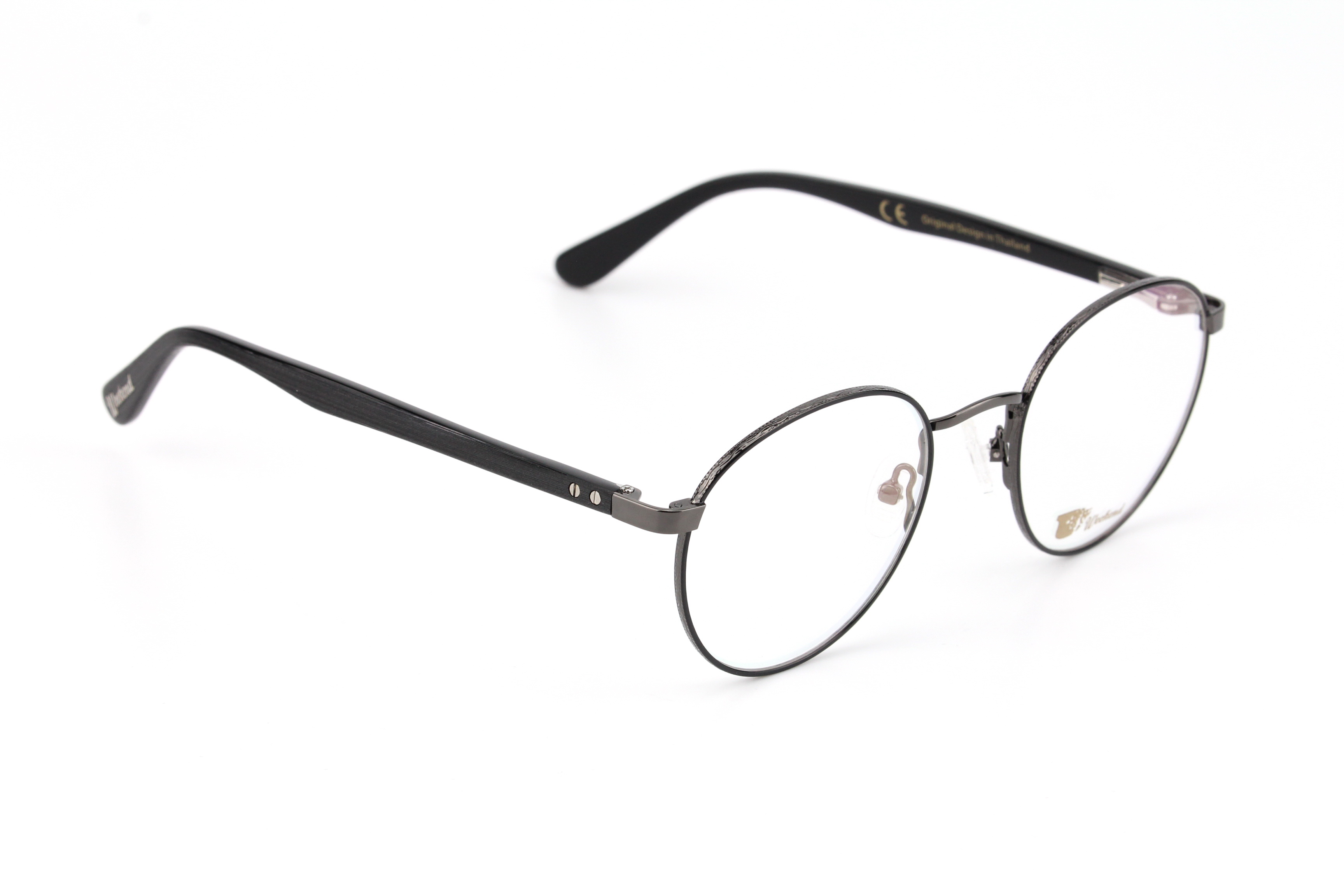 กรอบแว่นสายตาพร้อมคลิปกันแดด Weekend Round Gunmetal