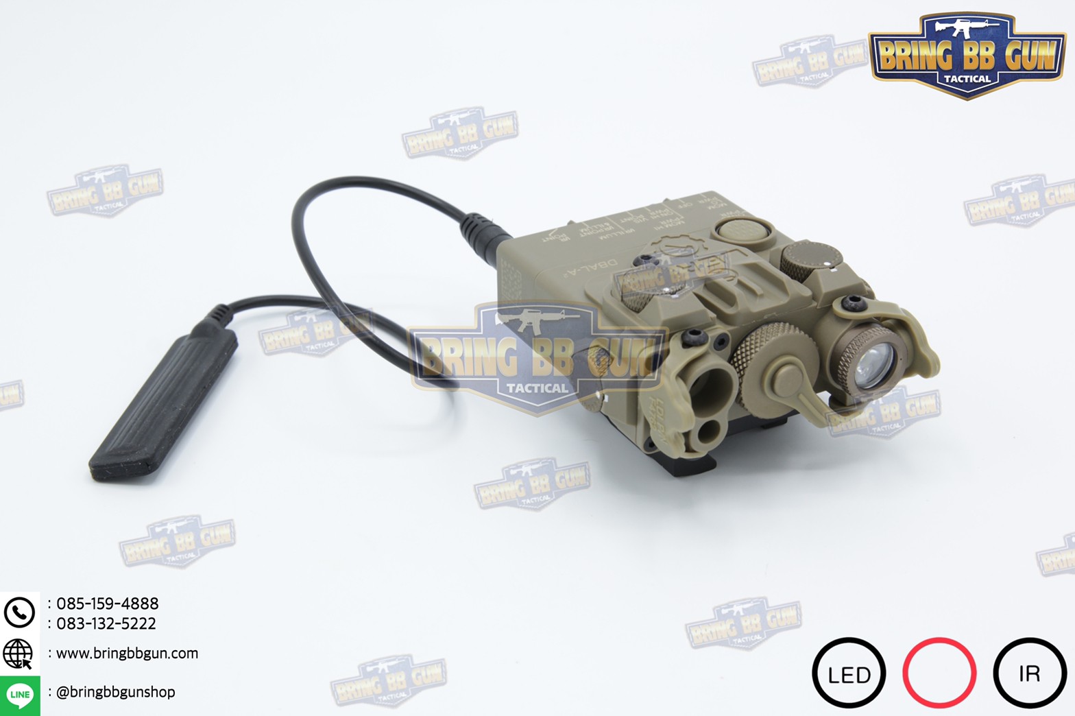 กล่องANPEQ-15A รุ่น DBAL-A2 บอดี้พลาสติก (Dual Beam Aiming Laser - Advanced2)