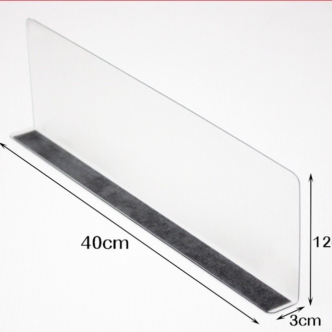 ตัวกั้นระหว่างสินค้า✌🏼จัดระเบียบชั้นวางหรือกันสินค้าตก มีแม่เหล็กให้ พลาสติกหนาเเข็งเเรง มีฟลิมกันรอยให้ อายุใช้งานนาน