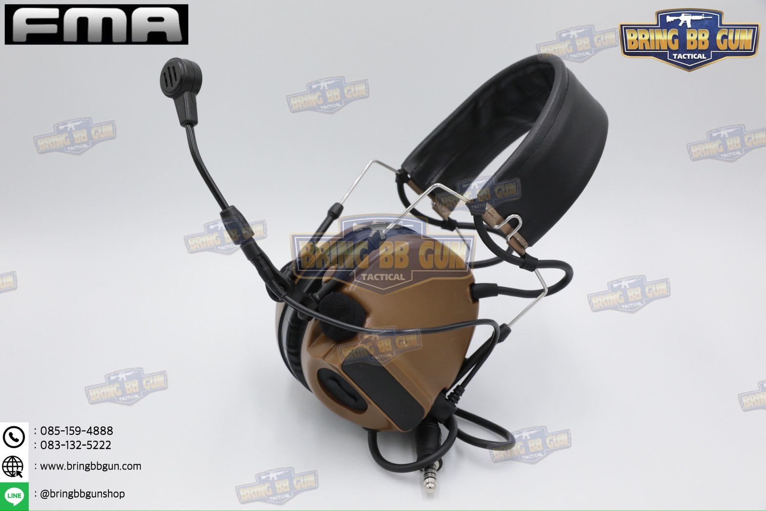 หูฟังสื่อสารตัดเสียงได้ ทรง Comtac III ยี่ห้อ FMA (Peltor ComTac III Tactical Advanced Combat Headset) (tactical communication shooting headset noise reduction) (Comtac III)