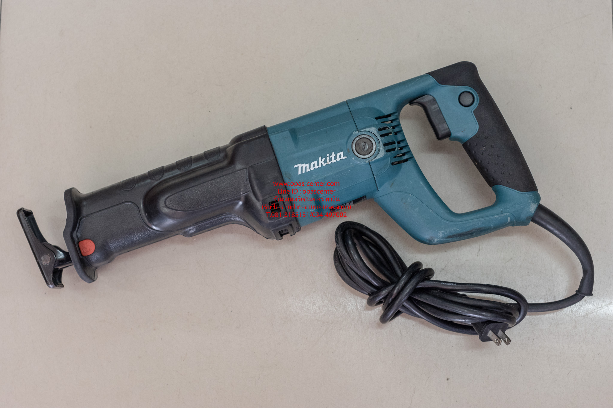 **ขายแล้ว**เครื่องเลื่อยชักไฟฟ้า MAKITA JR3050T ของแท้ มือสอง สภาพใหม่ มีกล่อง