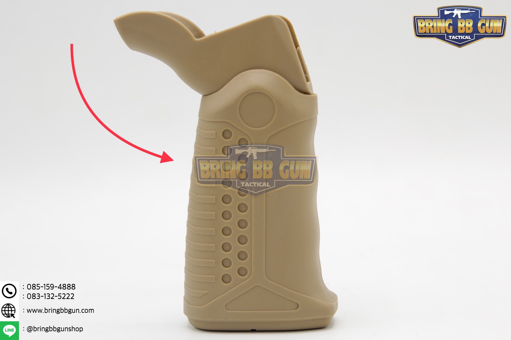 กริ๊ปมือหลังปรับองศาได้ Angle Adjustment Grip (กริ๊ปมือ GBB ปรับองศา Battle Arms)