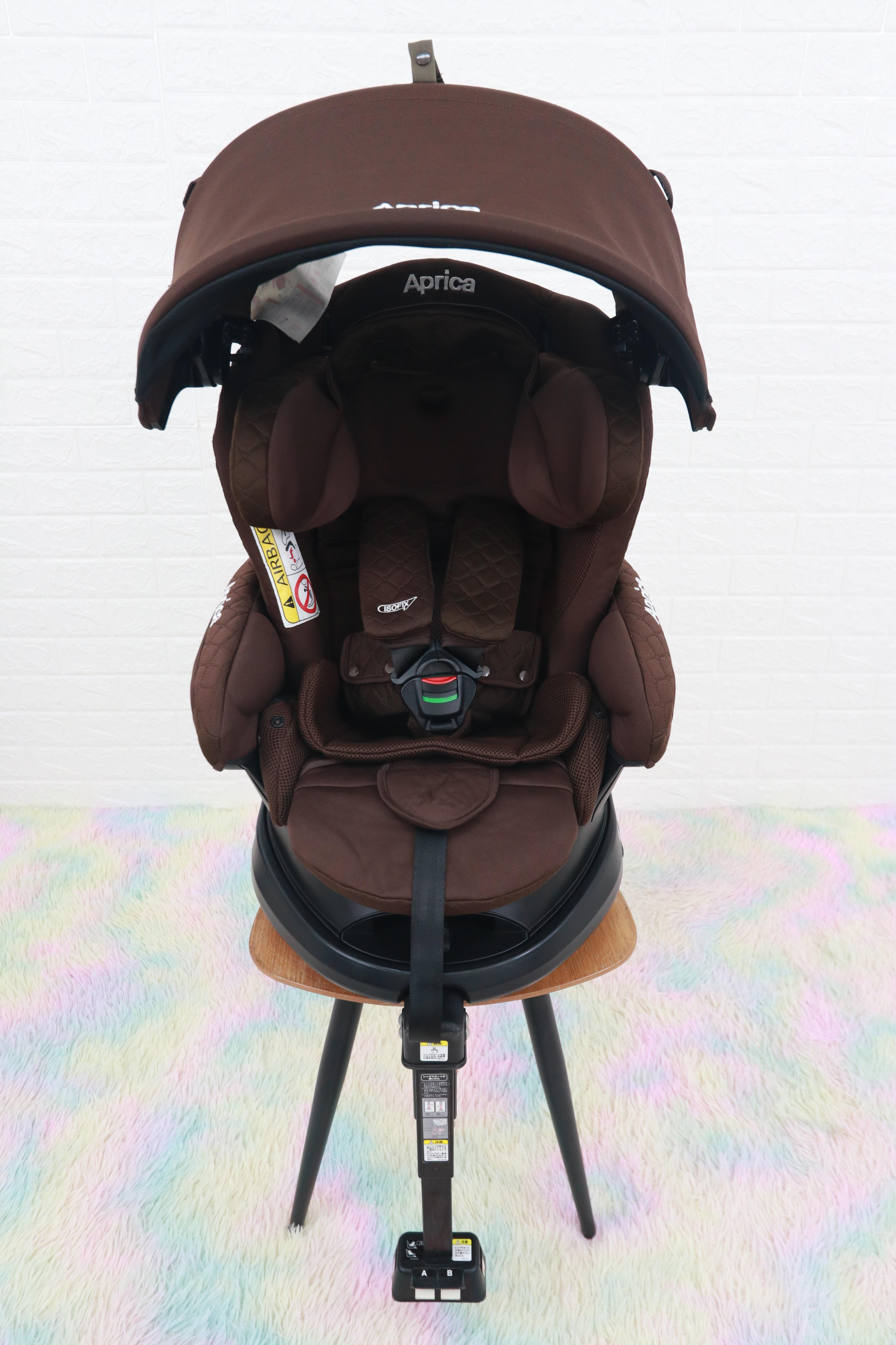คาร์ซีทมือสอง Aprica Fladea Grow DX (Isofix) สีน้ำตาล