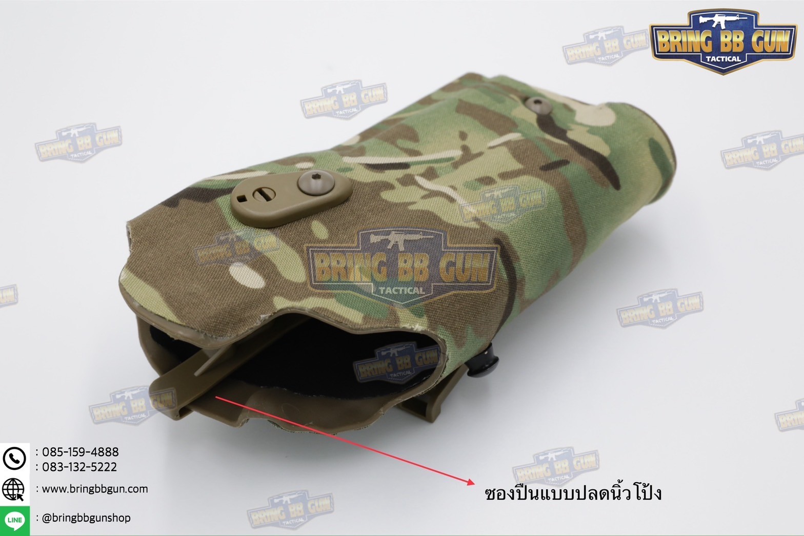 ซองปืนพกนอกปลดนิ้วโป้ง Sig Sauer P320 + ช่องไฟฉาย (ซองปืน 6354DO) (6354 DO) (P320 + X300)