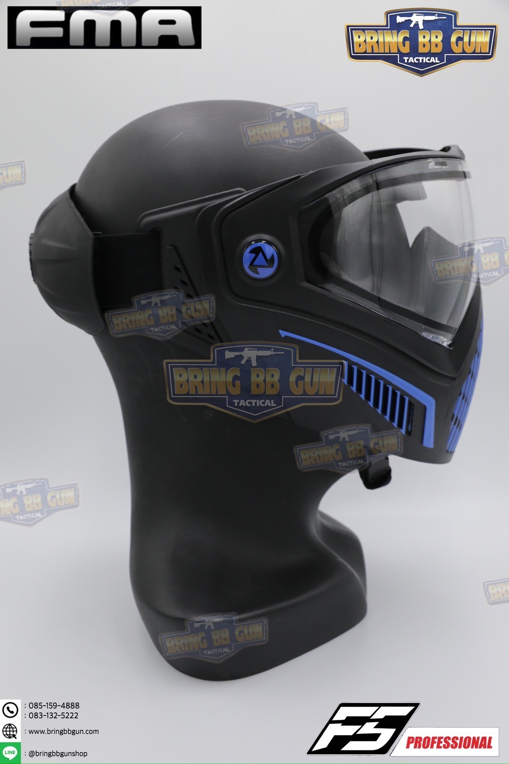 หน้ากาก F5 ยี่ห้อ FMA (FMA F5 STORM GOGGLE MASK) (F5 Professional) (Storm Goggle Mask)