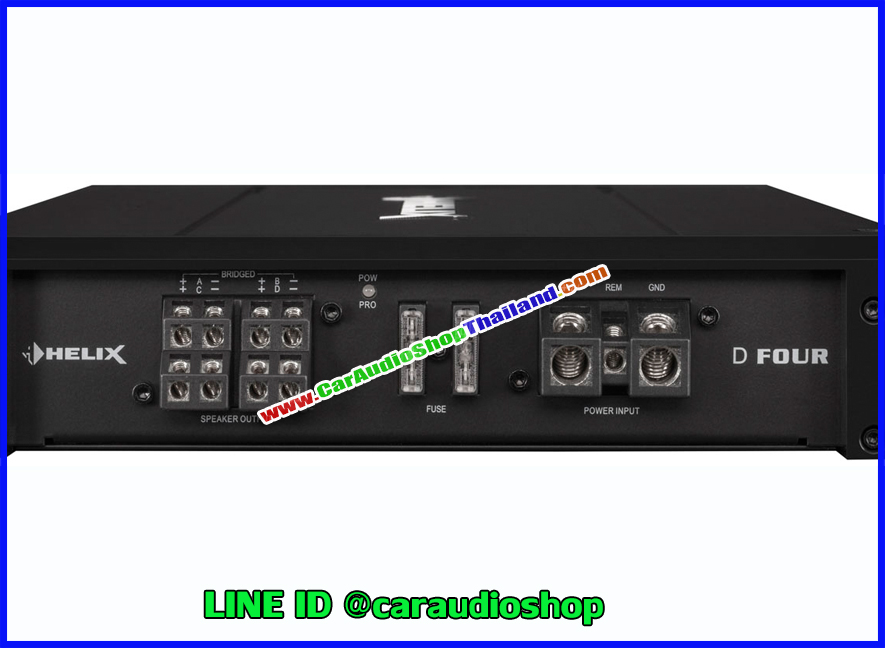 แอมป์ 4 CH คุณภาพสูง HELIX D FOUR (เสียงดี)