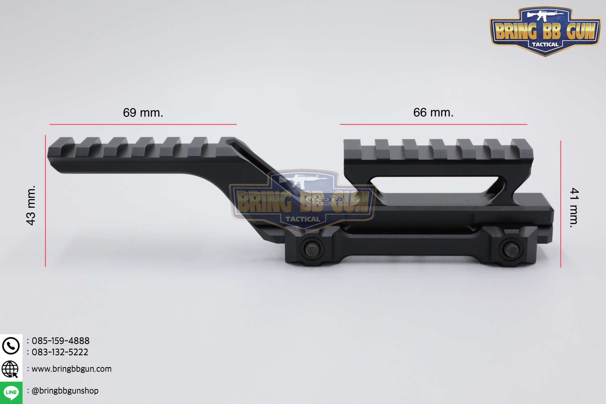 ขายกดอทสูง Hydra (Hydra Mount) (GBRS Group Hydra Mount Kit) Type B สำหรับเรทดอท : เรทดอททุกรุ่นที่เป็นขาจับราง Piactinny (ราง 20mm.)
