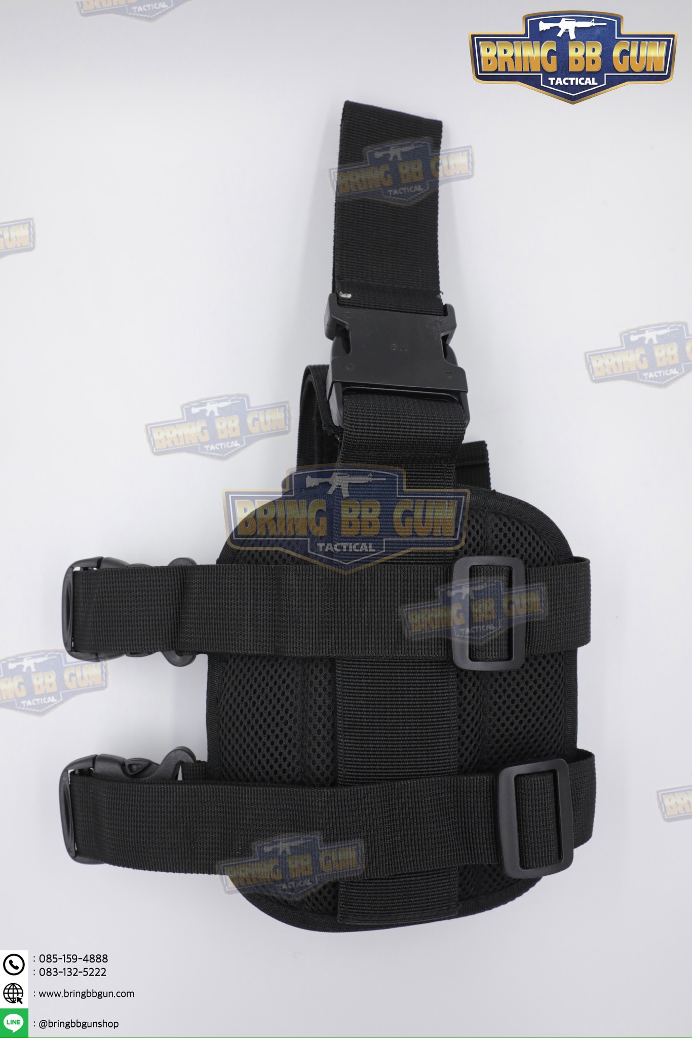 ซองปืนผ้า+เพลทรัดต้นขา ผ้า 1000D (สามารถใส่ปืนได้ทุกรุ่น) (ซองปืนรัดขา มีเพลทรองต้นขา ผ้า 1000D)