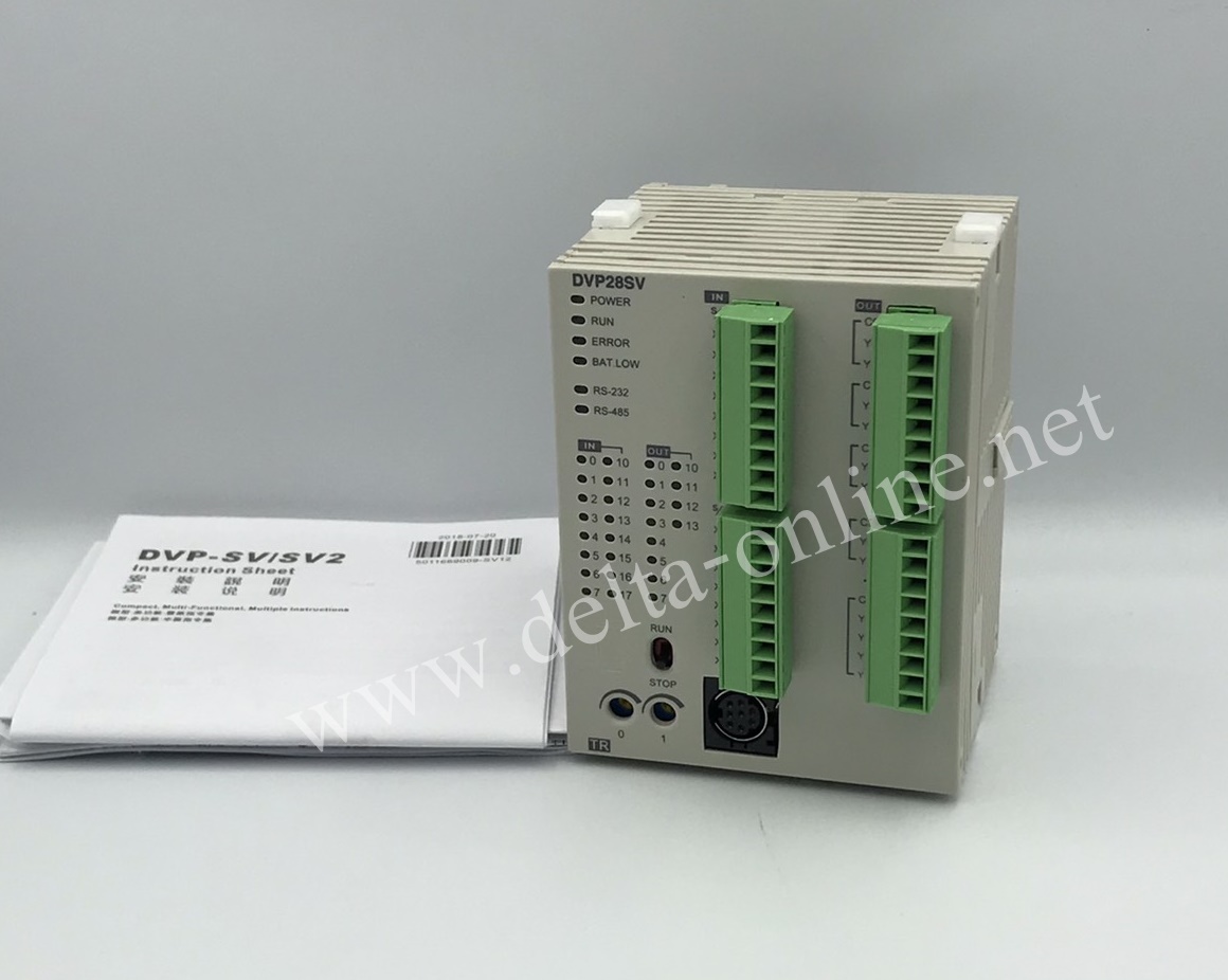 Delta PLC DVP28SV11R2 16I/12O 24V (Relay)