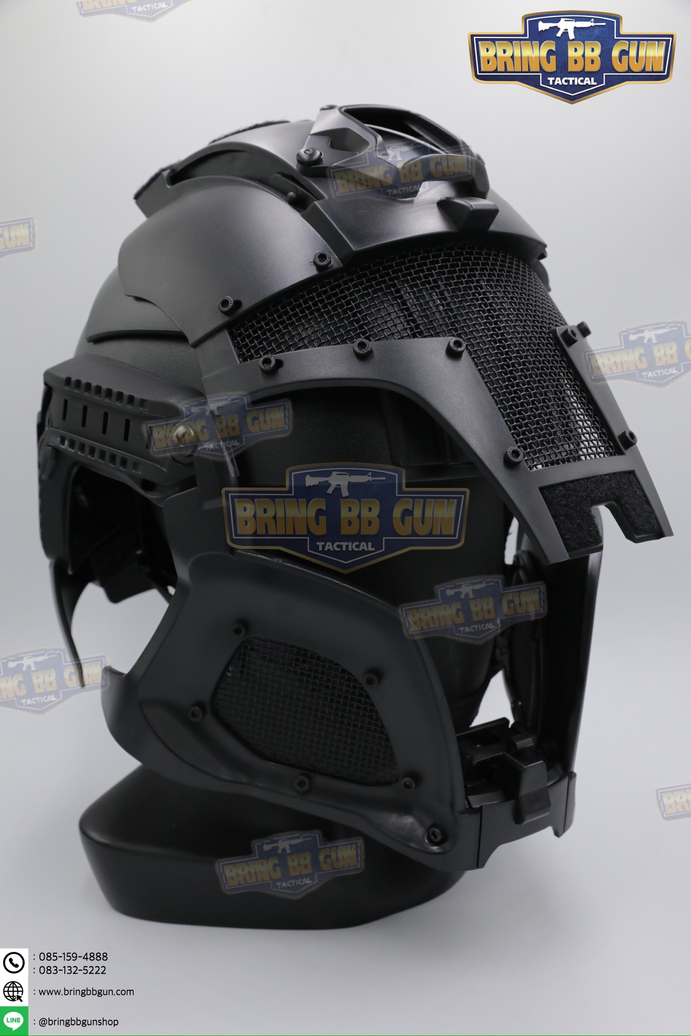 หน้ากากเต็มใบ Medieval Iron Warrior (หน้ากาก+หมวกฟาส)