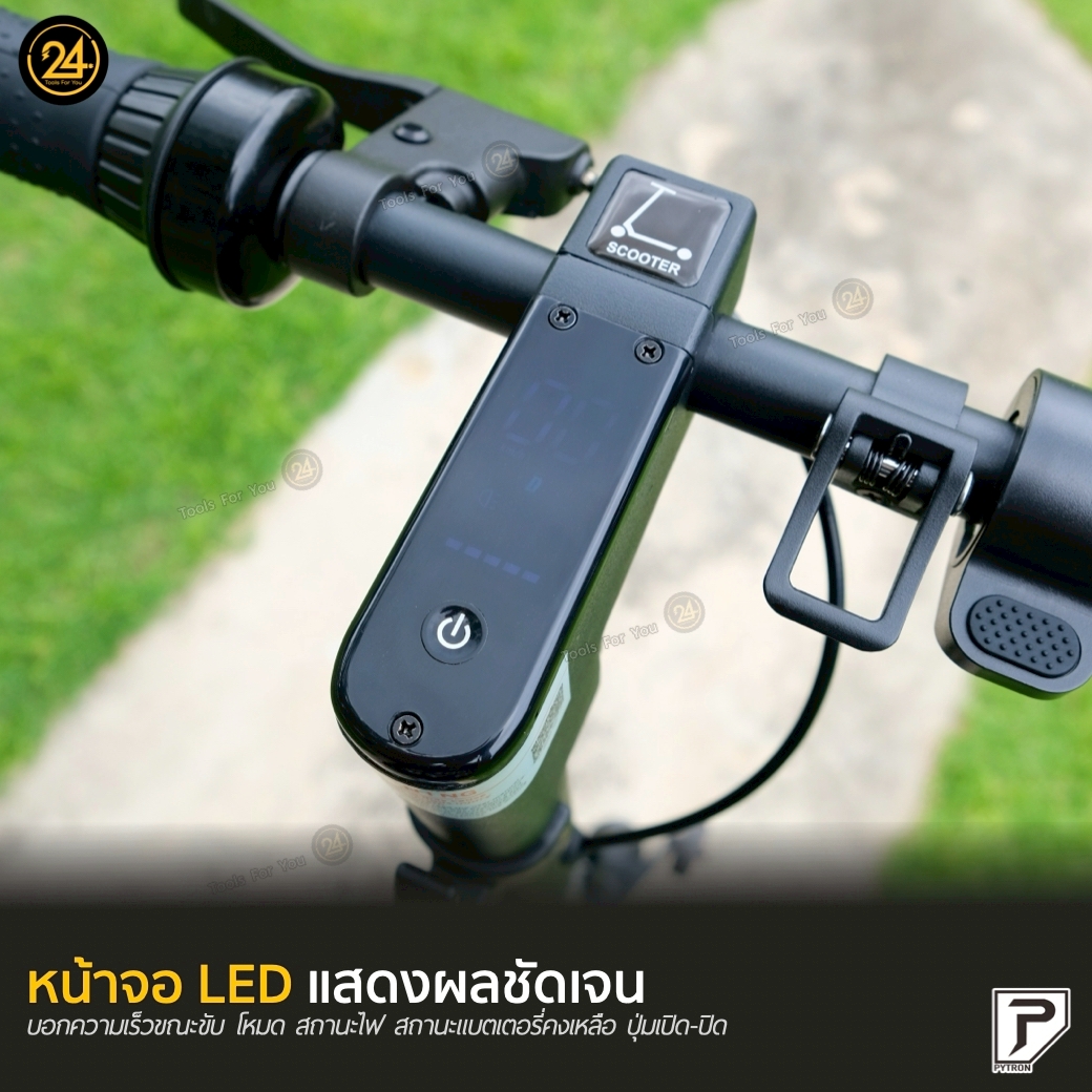 PYTRON2 TOURING SET ชุดสุดคุ้ม 3 อย่าง / ล้อเสริมลากจูง ตะขอเกี่ยว กระเป๋าใส่สกู๊ตเตอร์ ยางตัน หน้า-หลัง พร้อมติดตั้ง l PT2 ประกันศูนย์ 1 ปี + After service ︳24YOU