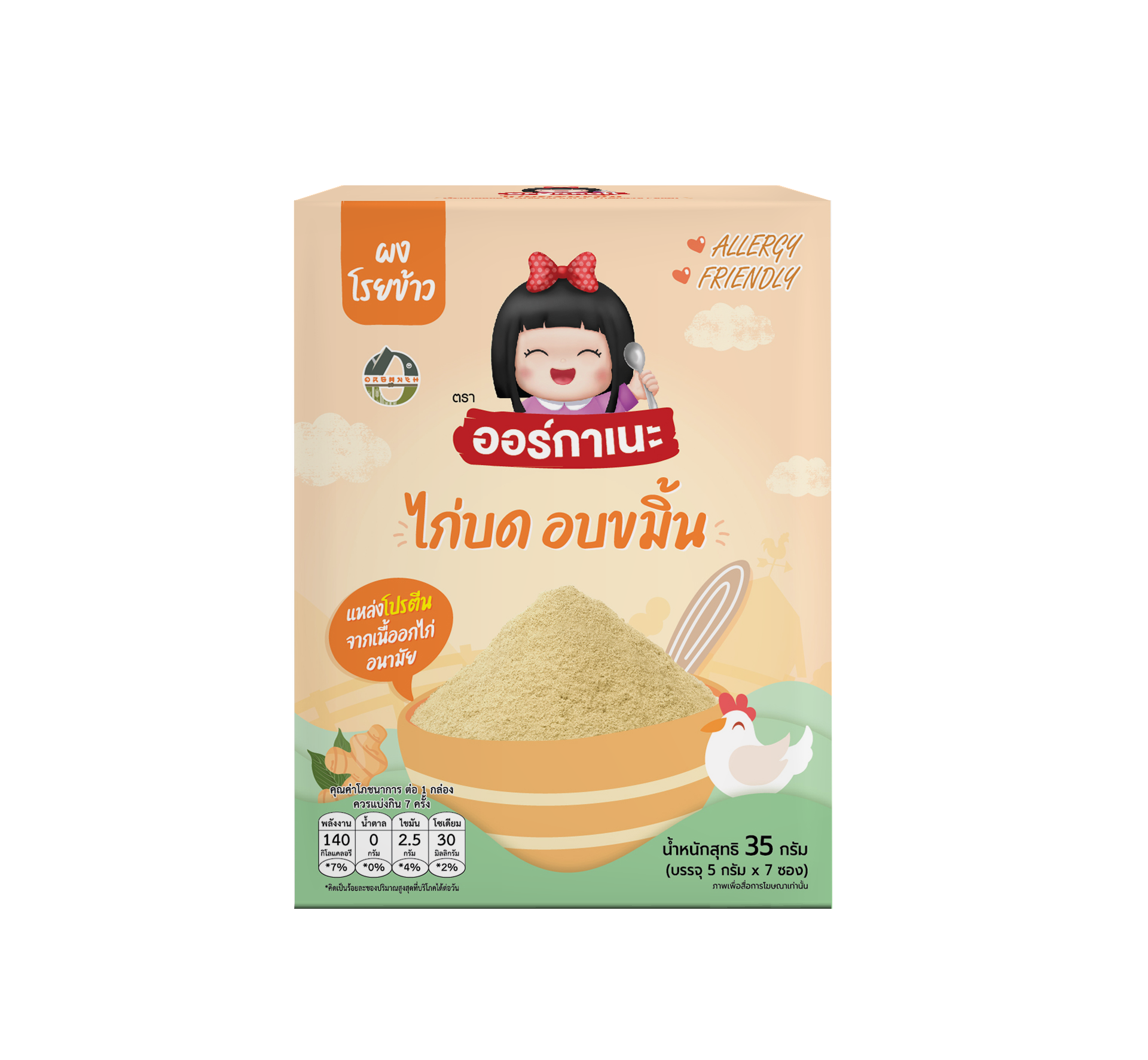 ไก่บดอบขมิ้น ตราออร์กาเนะ
