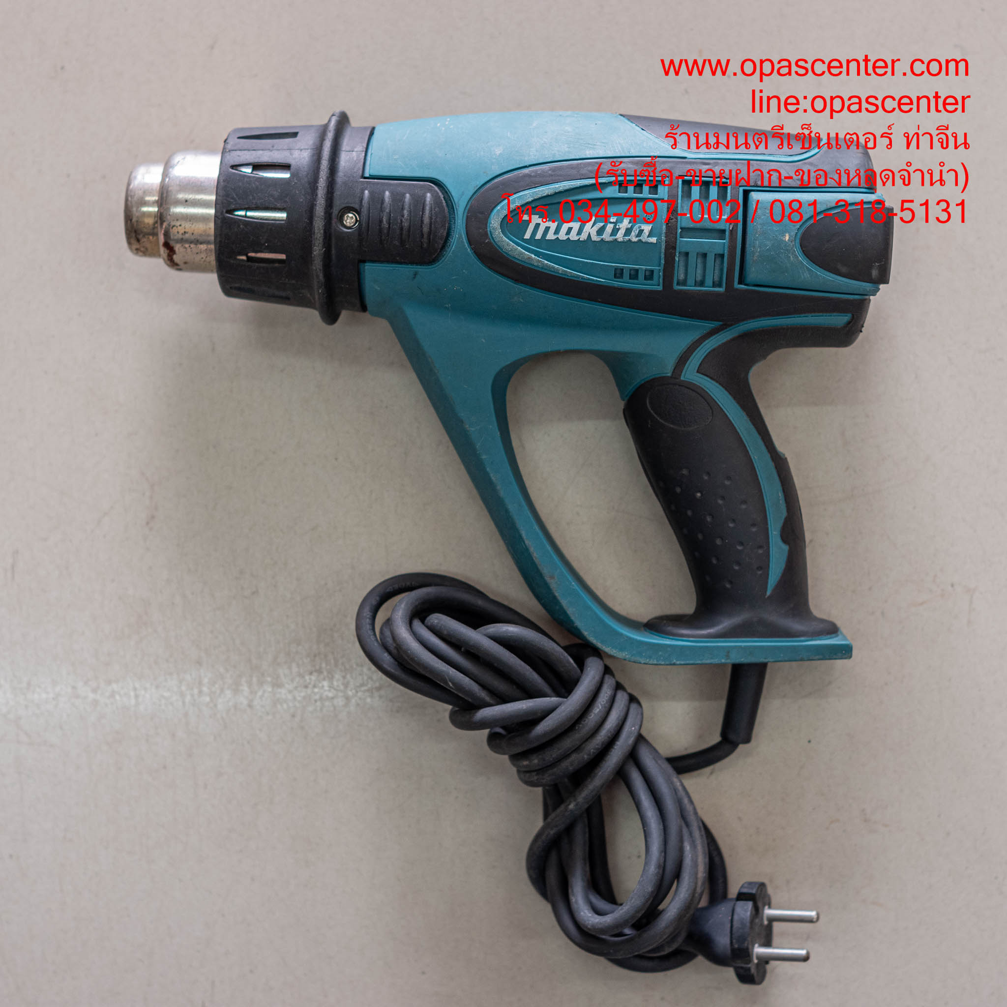 ปืนเป่าลมร้อน MAKITA HG6003 1800W. มือสอง ของแท้ สภาพดี