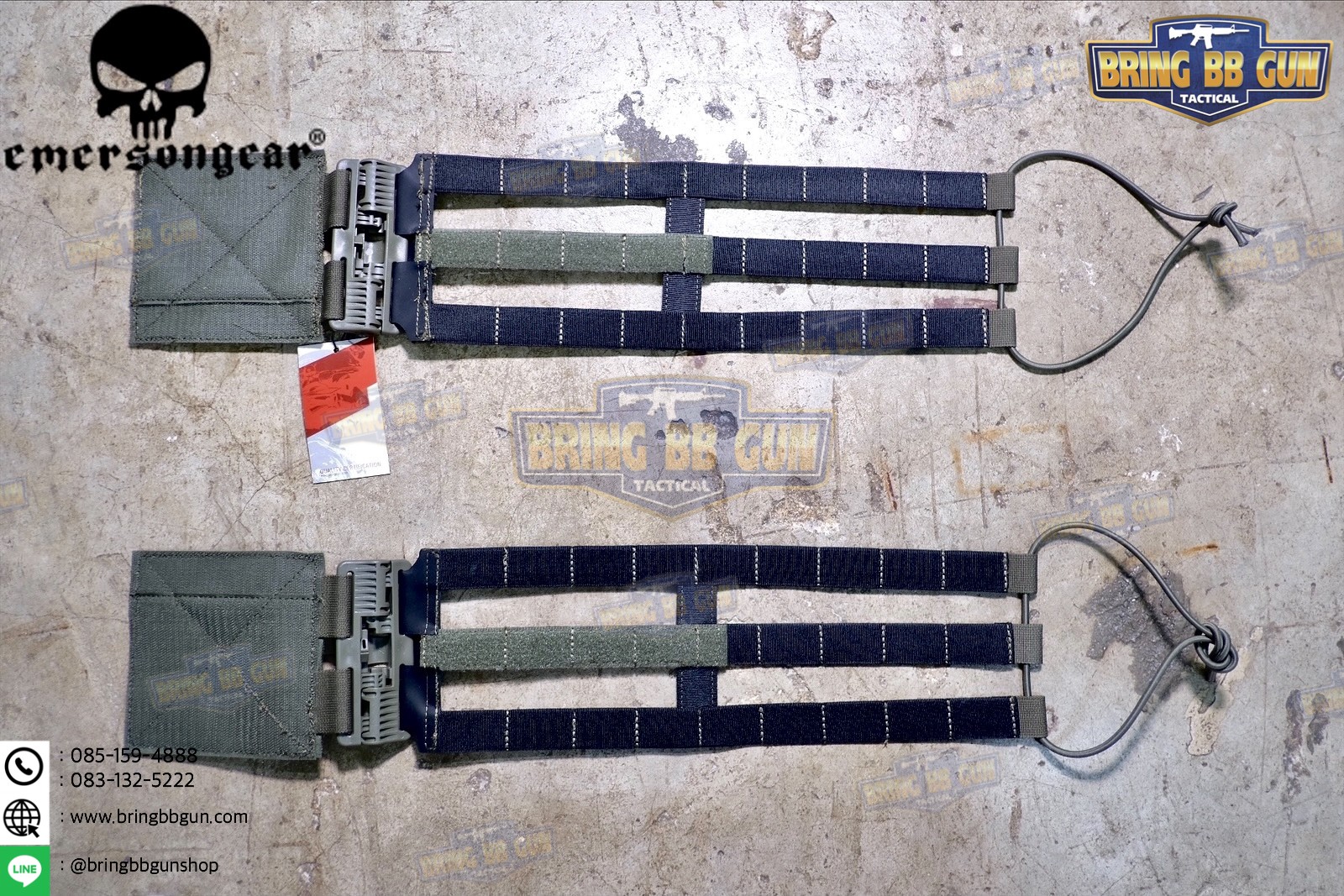 ชุดเซ็ตปลดเสื้อเกราะไว (ชุดสายโอบ-ปลดไว) ยี่ห้อ Emerson (Vest single point quick release Mesh Cummerbund) (Quick Release Cummerbund Set)