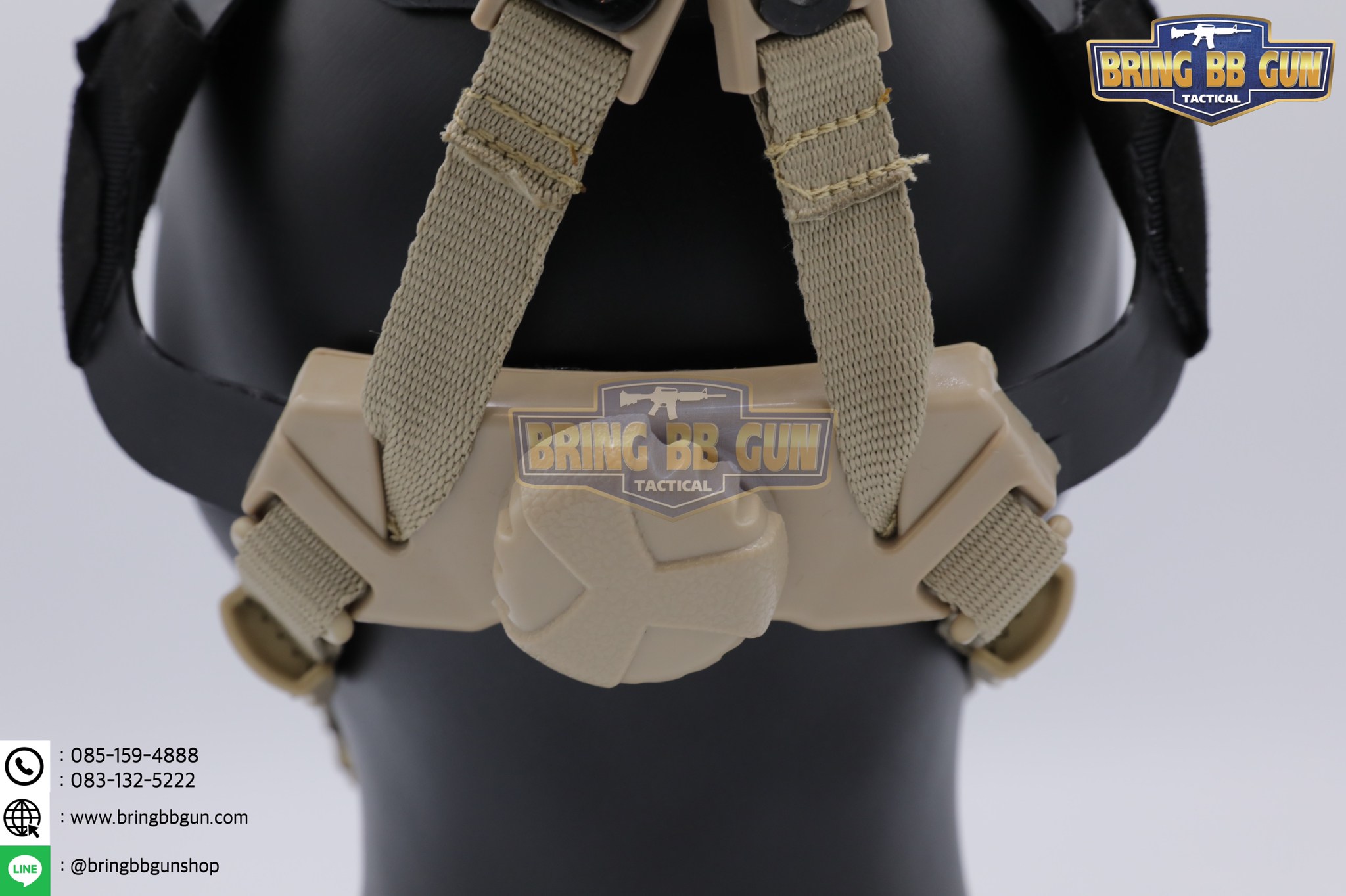 ชุดสายรัดคางปรับท้ายทอยได้ (Cingulate System For Head Locking) ชุดสายรัดคาง แบบปรับขนาดได้ (Helmet Adjustable Strap)