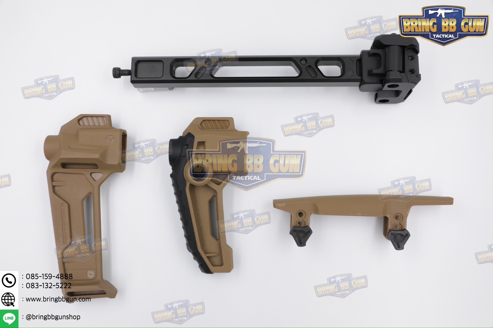 พานท้ายปืนแบบพับได้2ฝั่ง (Strike Dual Folding Adapter) รุ่น Strike FSA Dual Folder (The Strike Dual Folding Adapter) (Dual Folding Adapter) (Strike Hard,Strike Fast) (SI) (MCX) (MPX) (1913)