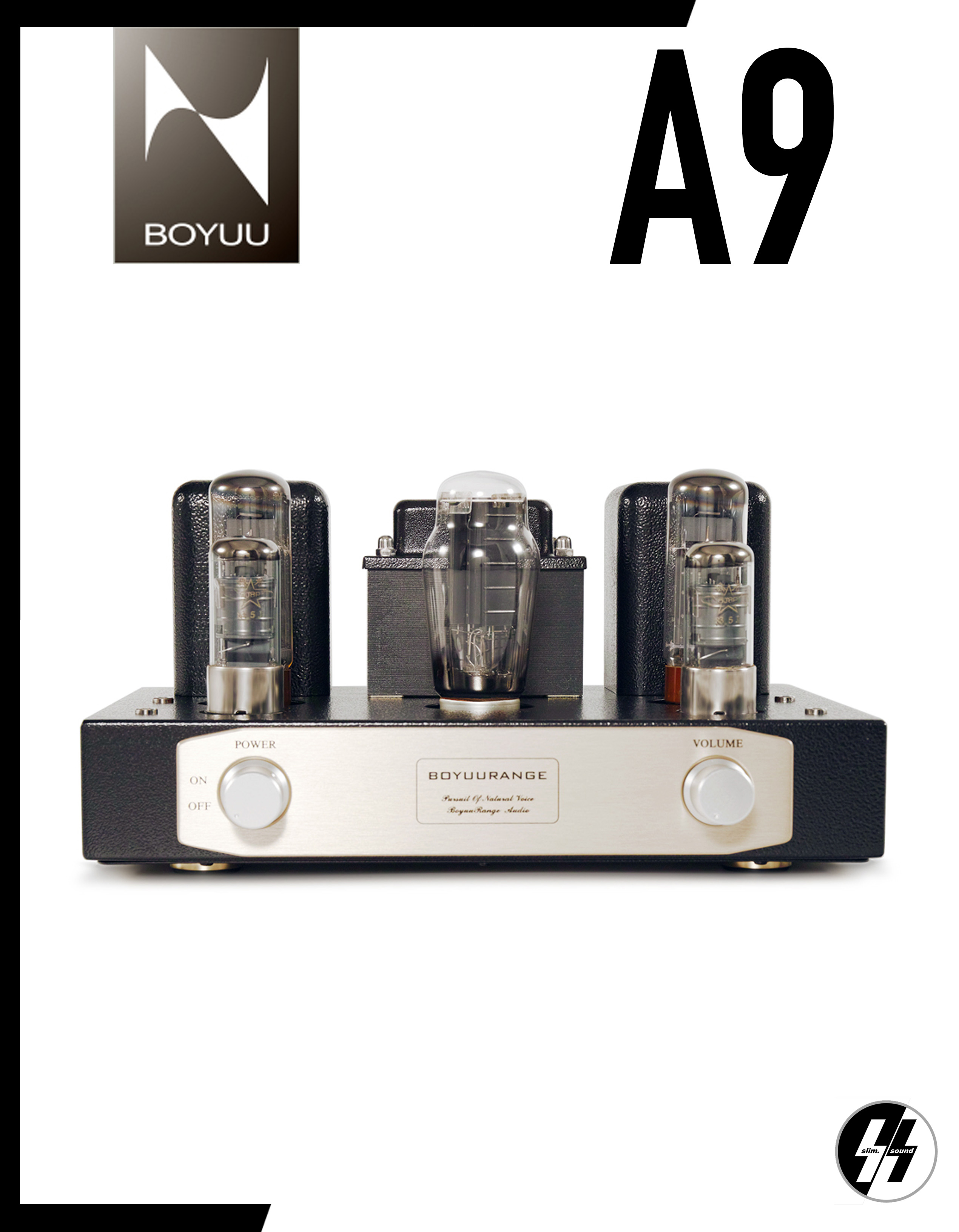 แอมป์หลอด | BOYUU - A9 | EL34 Tube integrated amplifier | Single-ended Class A 12 Watt