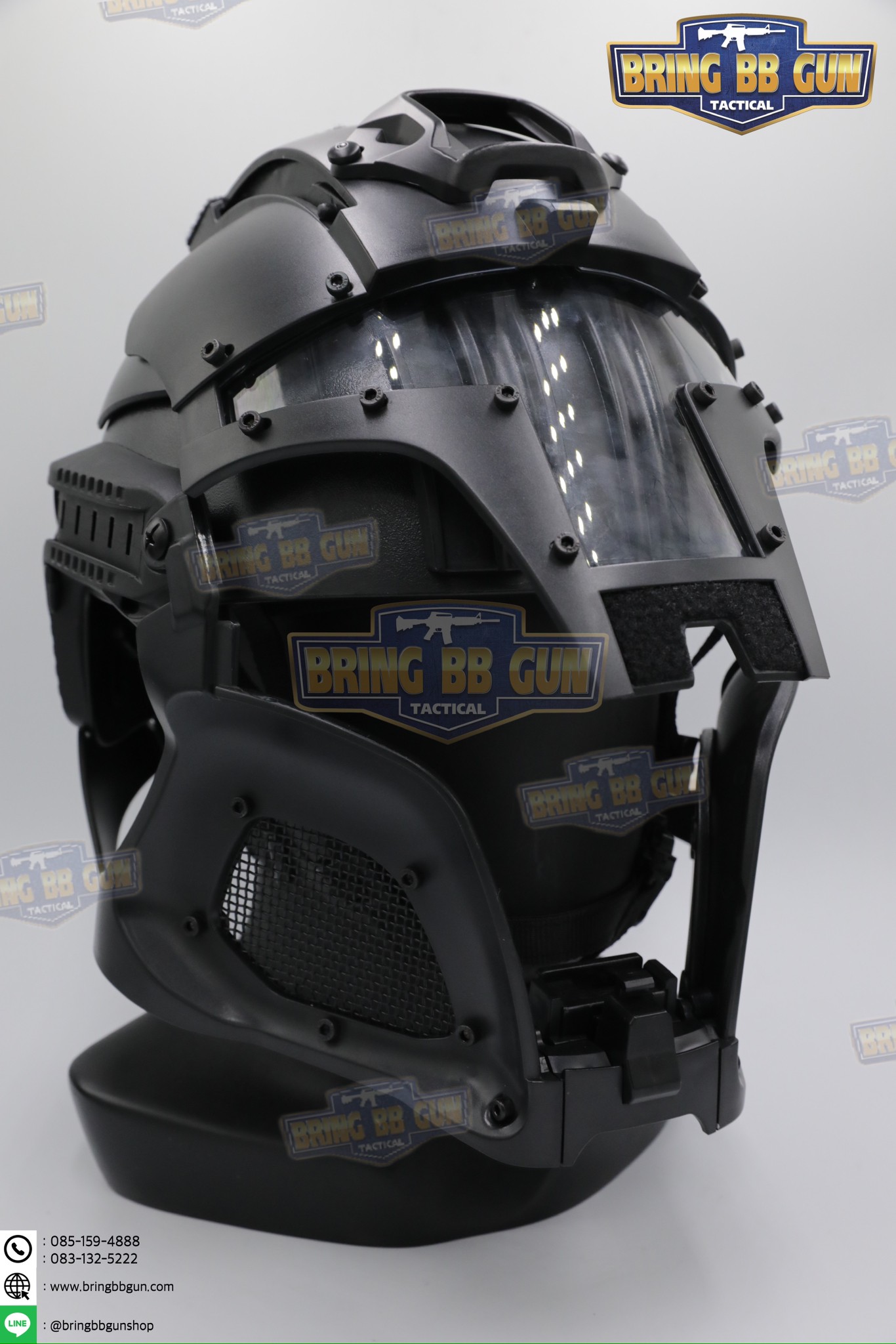 หน้ากากเต็มใบ Medieval Iron Warrior (หน้ากาก+หมวกฟาส)