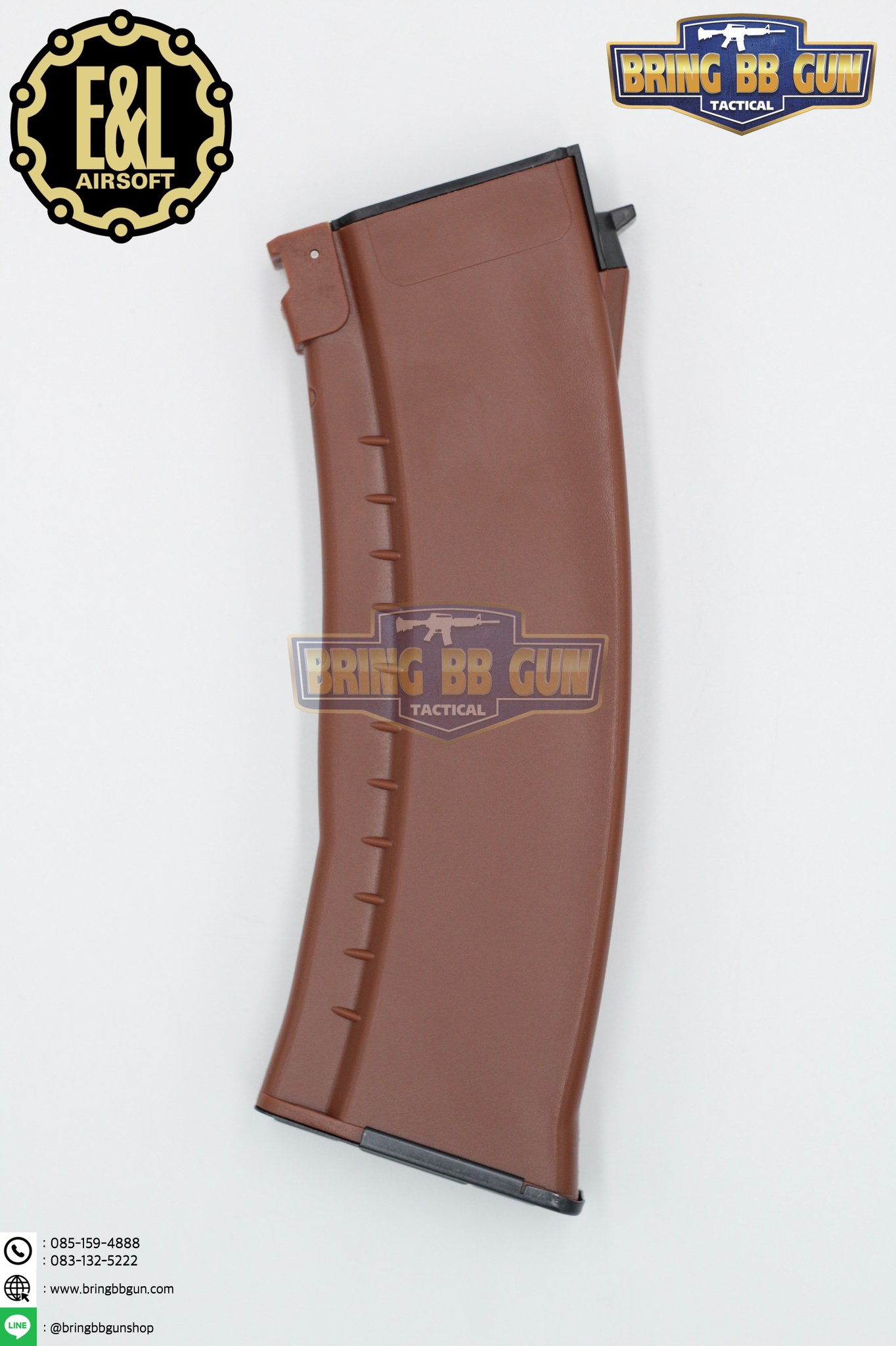 แม็กกาซีน AK74 ยี่ห้อ E&L แบบstand(ไม่ต้องปั่น) ทรง บอดี้พลาสติก (AK Mid-cap magazine)