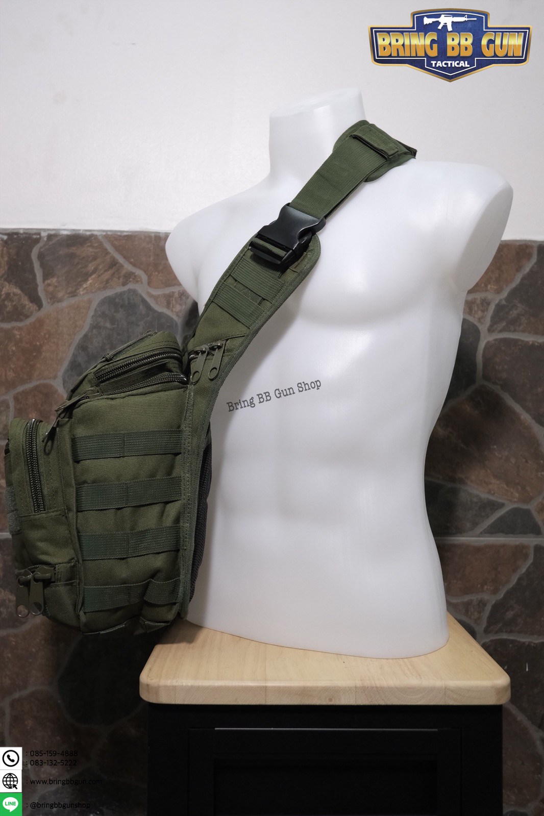 กระเป๋าสะพายข้าง-คาดอก รุ่น 6008 (สะพายกล้อง 6008)