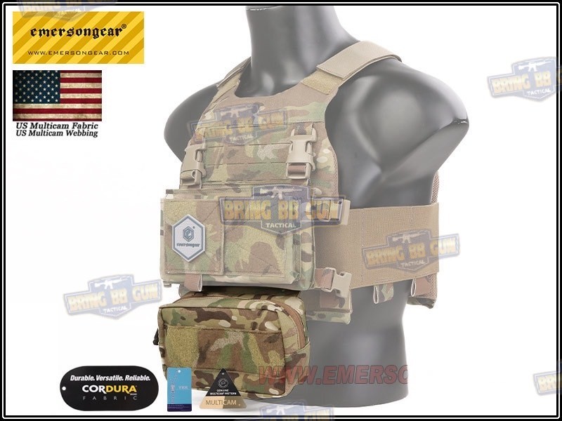 กระเป๋าจิงโจ้ติดเสื้อเวส ทรงสี่เหลี่ยม ยี่ห้อ Emerson (Emersongear Tactical Action Pouch) (Armor Carrier Drop Pouch) (Lower Accessories Pouch) (Drop Pouch)