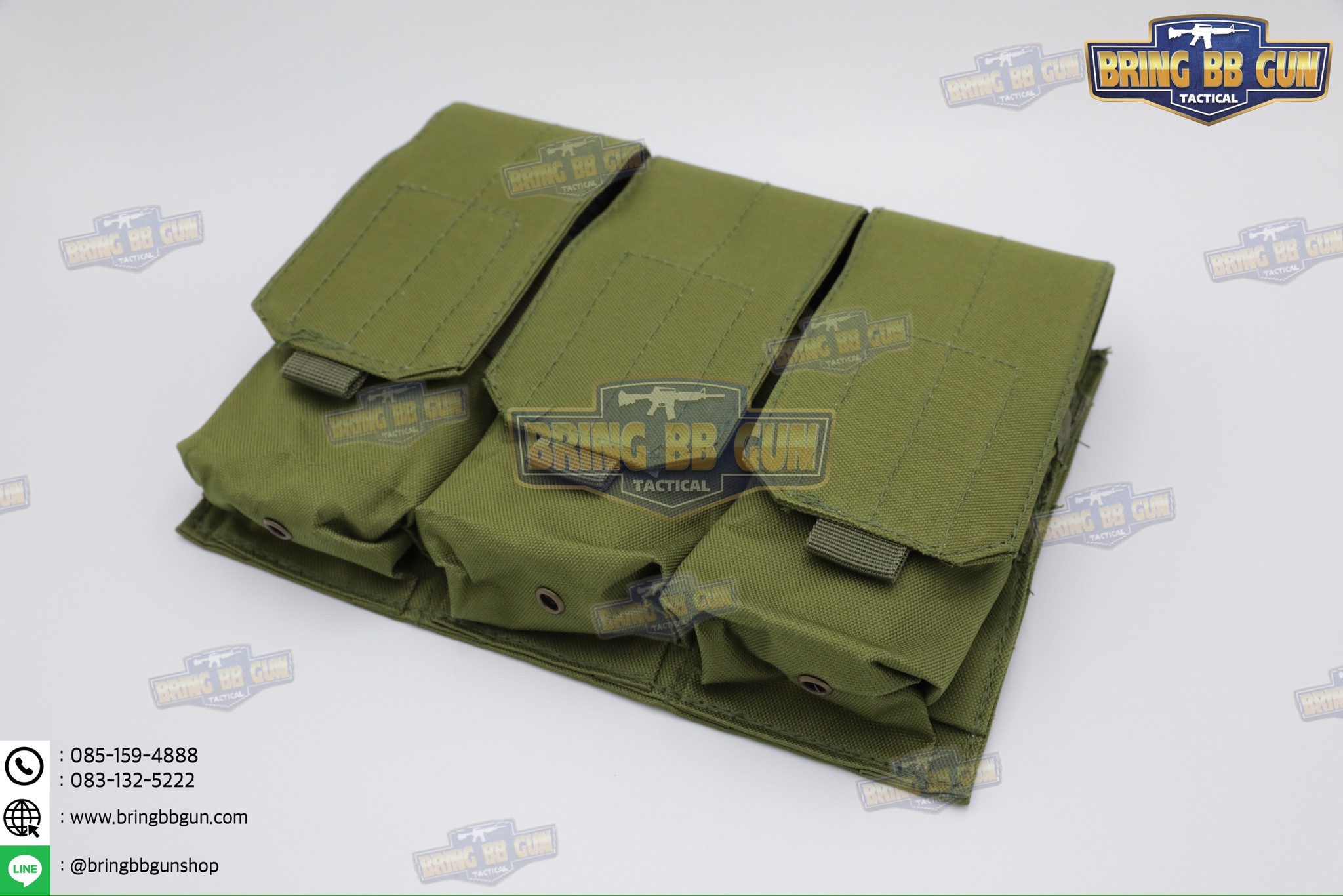 เพ้าแม็กกาซีนปืนยาวมีฝาปิด (แบบผ้า) รุ่น 3ช่อง