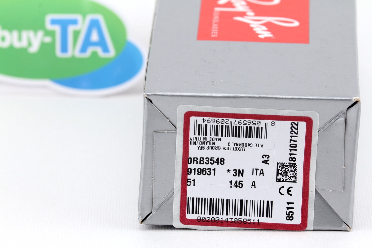 RayBan Hexagonal RB3548 919631 Legend Gold