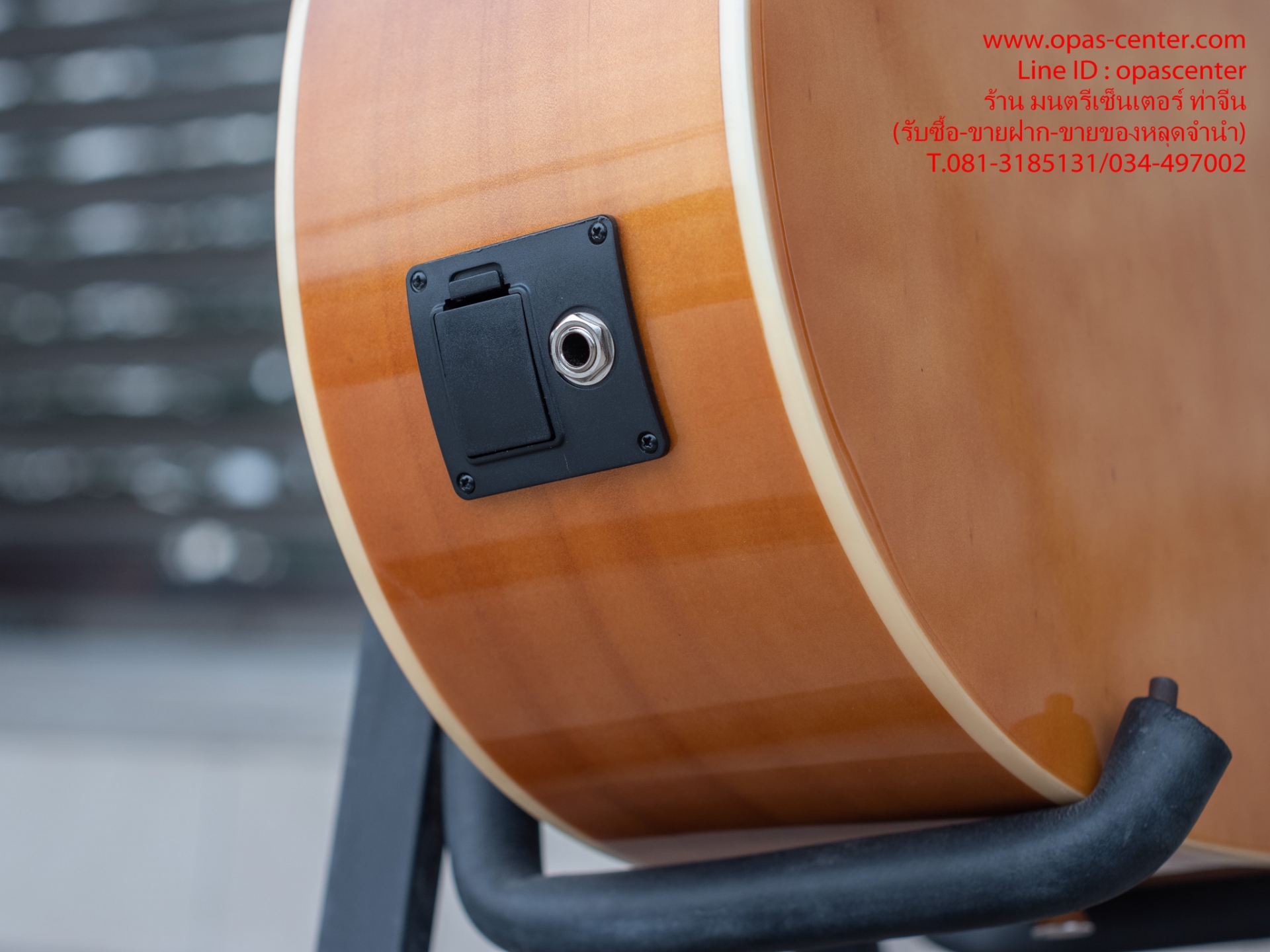 กีต้าร์โปร่งเว้าไฟฟ้า O-YA รุ่น 41E EQ มีจูนเนอร์ในตัว สีซันเบิร์ส ของใหม่