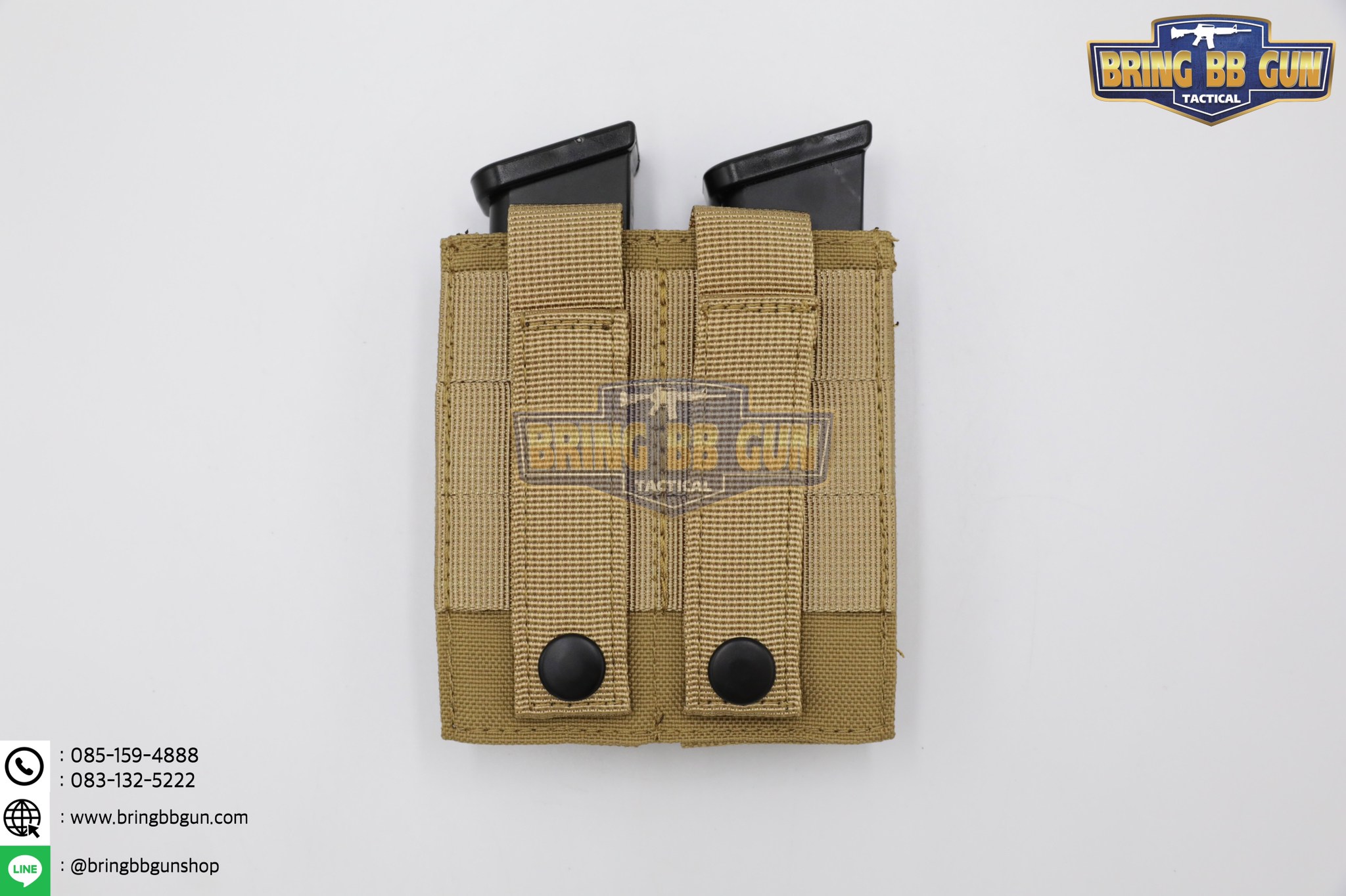 เพ้าเเม็กกาซีนปืนสั้นคู่แบบผ้า M5 (ซองแม็กกาซีนคู่แบบผ้า M5)