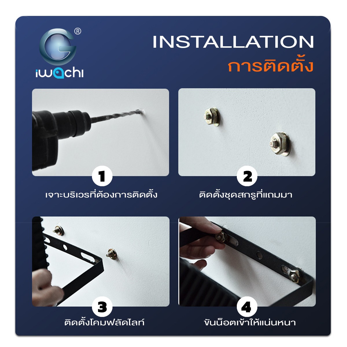 โซล่าเซลล์ JD-9910 / FLOOD-SOLAR-JD-9910-100W