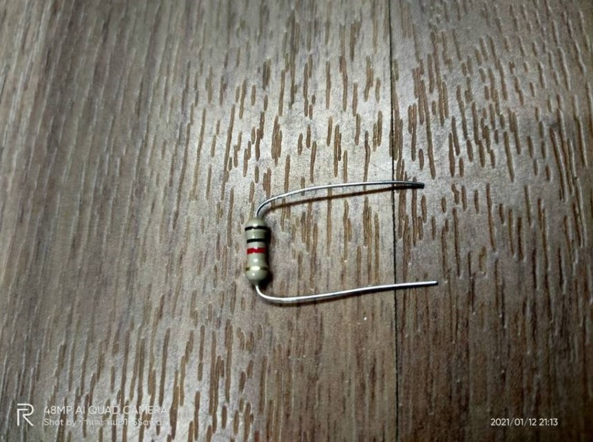 0000621 1K 1/2W 5% R Resistor ตัวต้านทาน 20 ชิ้น