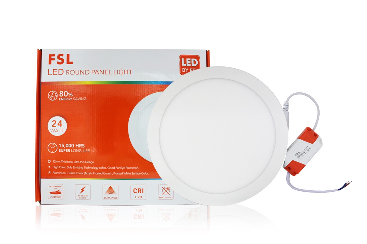 โคมฝังกลม FSL-PN-12-24W (circle) แสงขาวและวอร์มไวท์