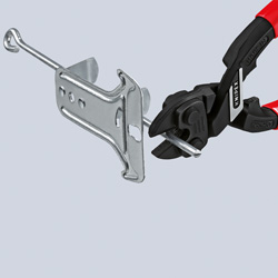 KNIPEX คีมตัดลวดอเนกประสงค์ 8 นิ้ว ปากเอียง 20 องศา ด้ามสองสี