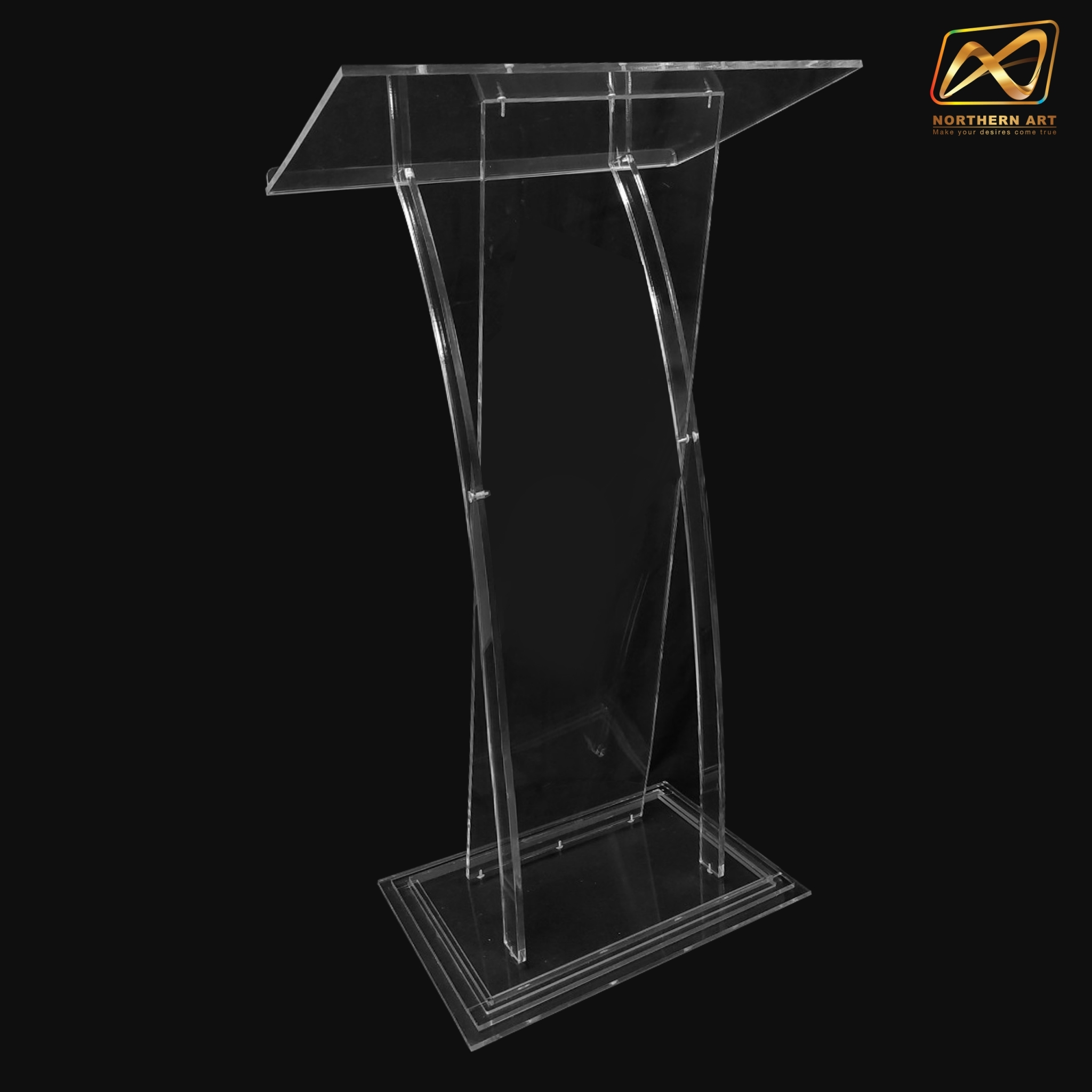 โพเดียม อะคริลิคใส รุ่น AC-29 TOP เอียง ขนาด(W)59 x (L)38 x (H) 110 ซม.(งานนำเข้า)