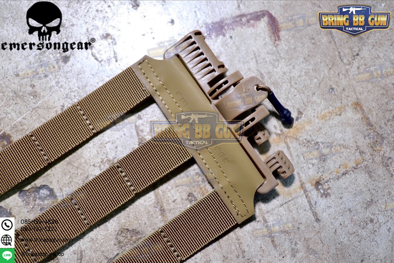 ชุดเซ็ตปลดเสื้อเกราะไว (ชุดสายโอบ-ปลดไว) ยี่ห้อ Emerson (Vest single point quick release Mesh Cummerbund) (Quick Release Cummerbund Set)