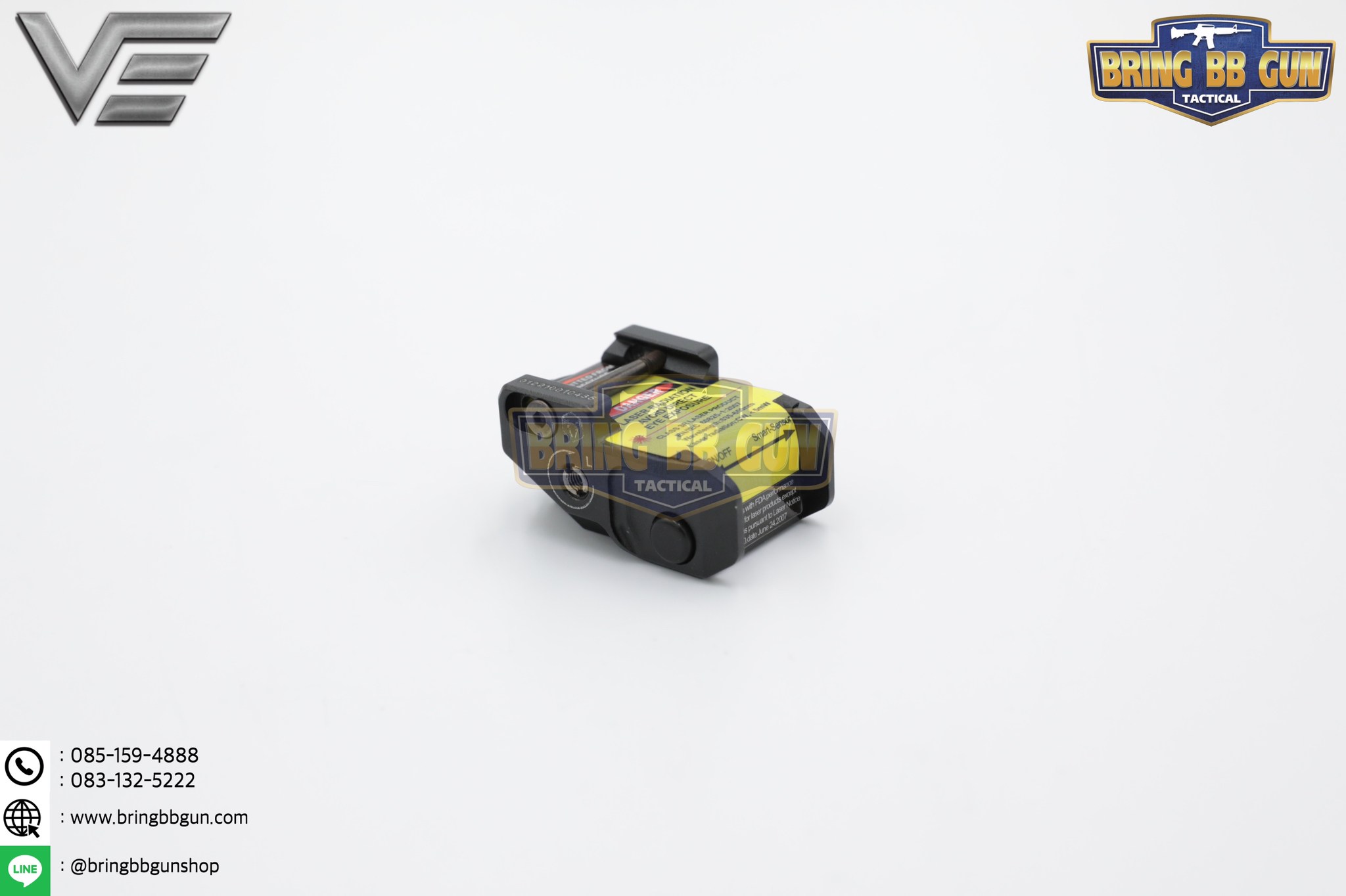 เลเซอร์สีแดงชี้เป้าติดปืน (Sub-Compact) ยี่ห้อ Vector Optics รุ่น Viper Ray Scrapper (Viper Ray Scrapper Sub-Compact Pistol Flashlight)