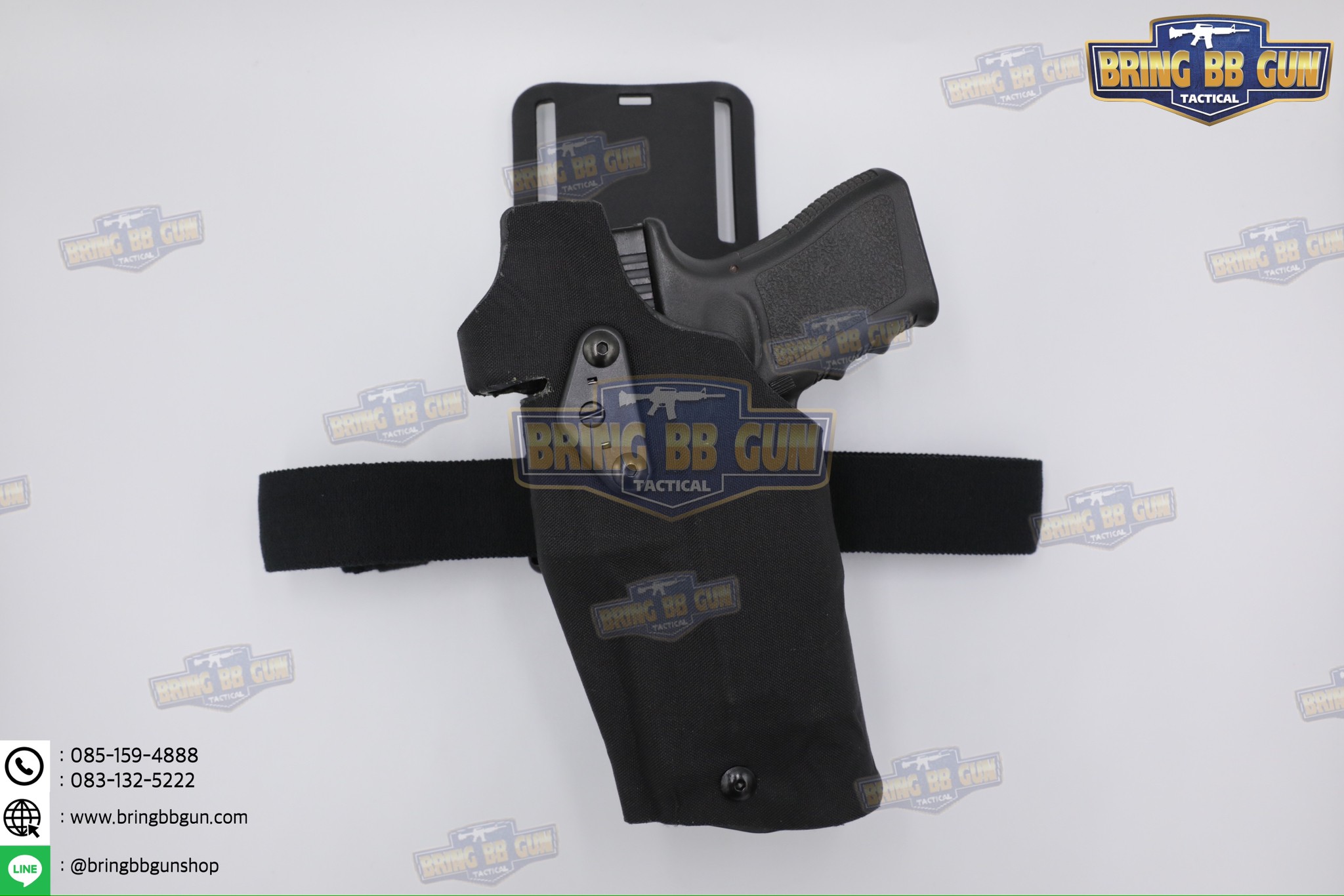 ซองปืนพกนอกปลดนิ้วโป้ง สำหรับGlock และ ไฟฉาย (Glock 17 + X300) ◾มือซ้าย◾