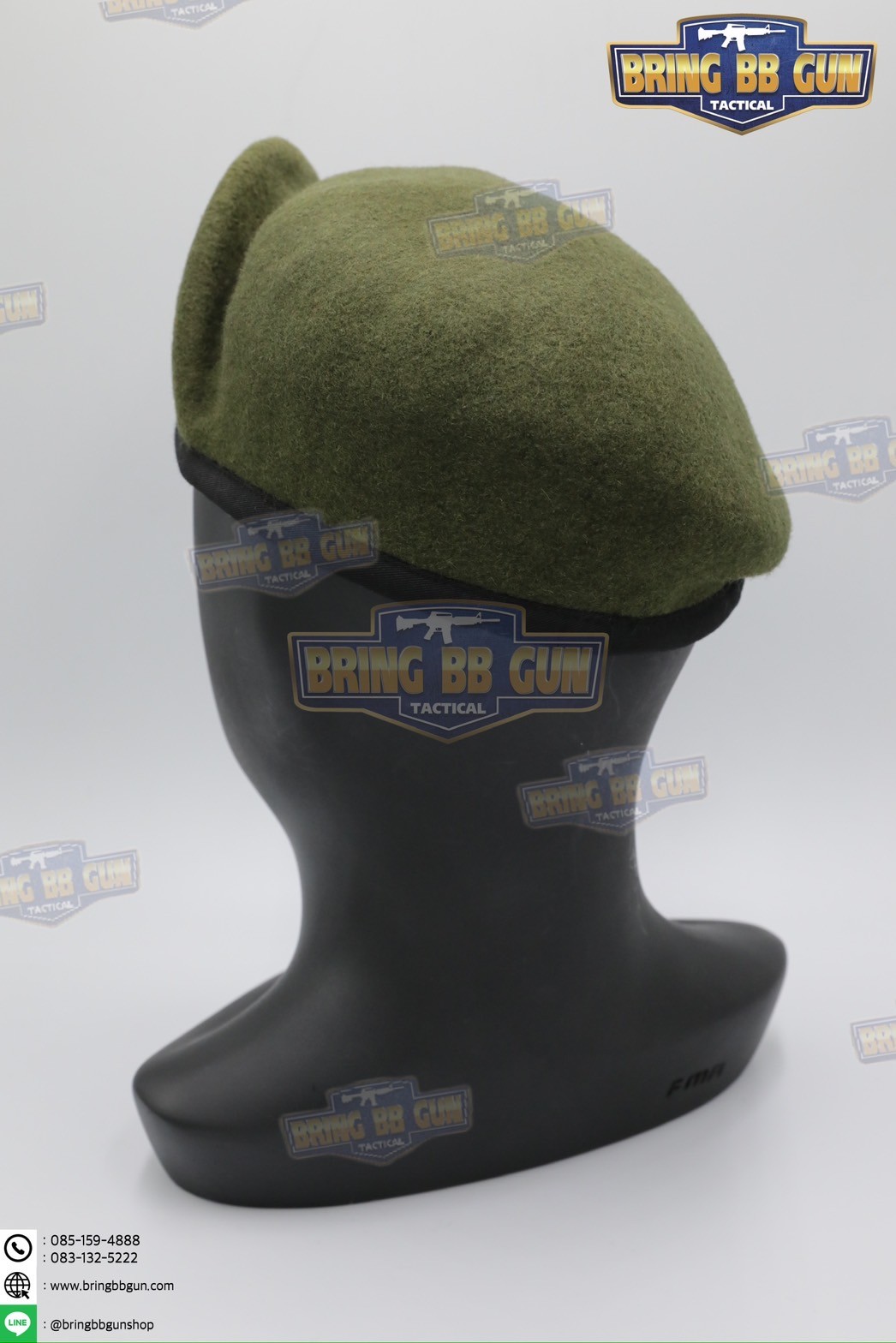 หมวกเบเร่ต์จัดทรง ยี่ห้อ ai รุ่น Fighter（หน้าหมวกใหญ่)