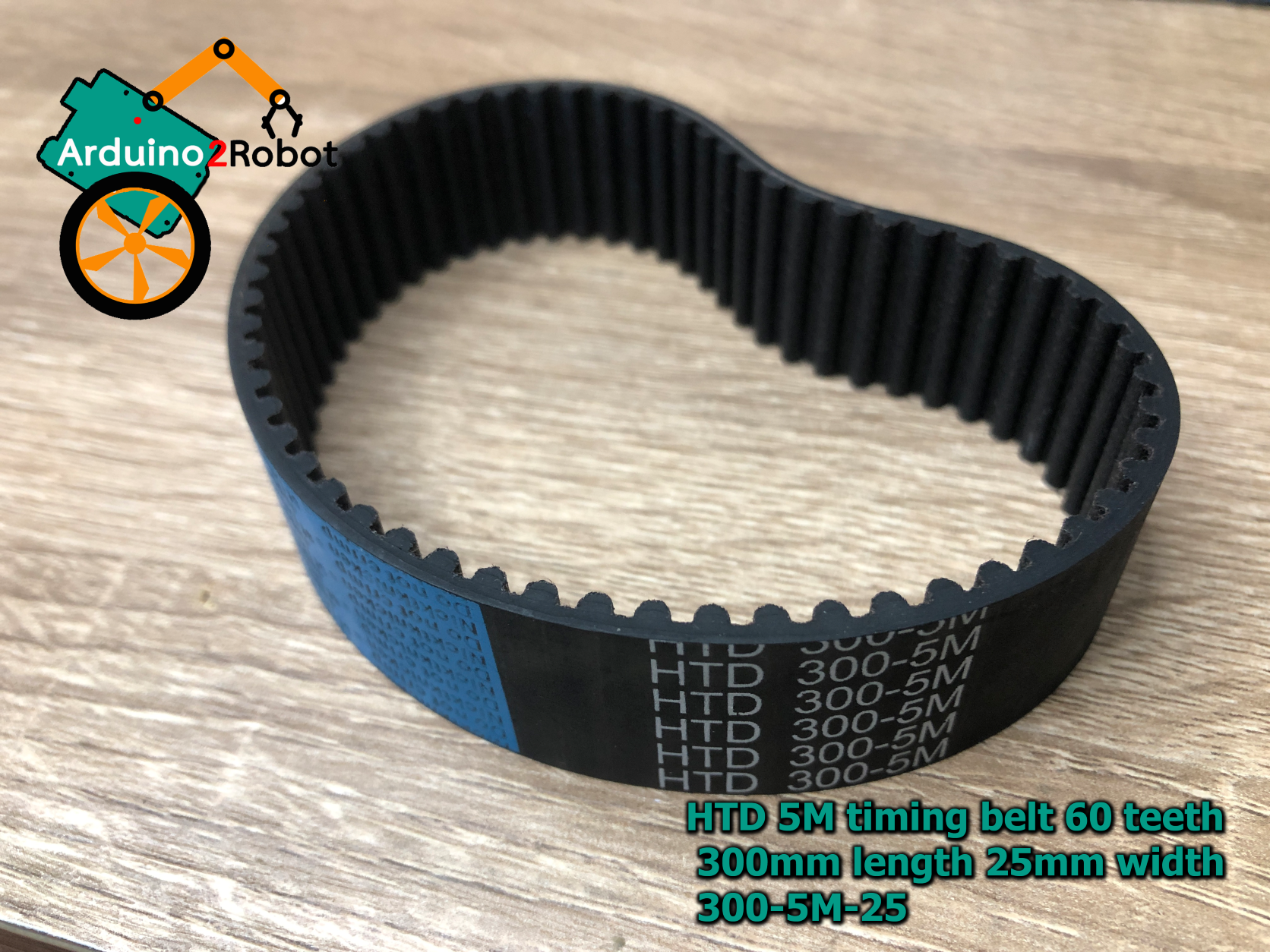 สายพาน HTD 5M timing belt 60 teeth 300mm length 25mm width 300-5M-25