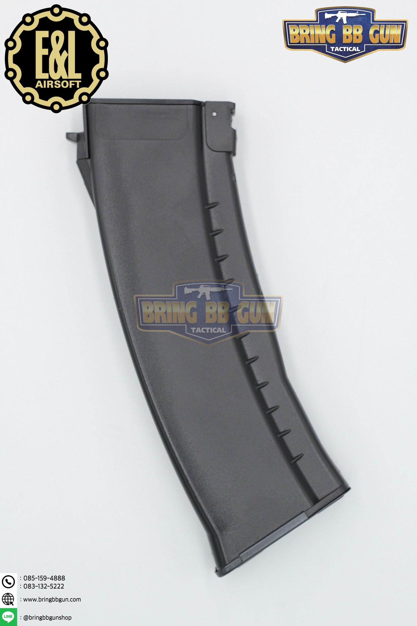 แม็กกาซีน AK74 ยี่ห้อ E&L แบบstand(ไม่ต้องปั่น) ทรง บอดี้พลาสติก (AK Mid-cap magazine)