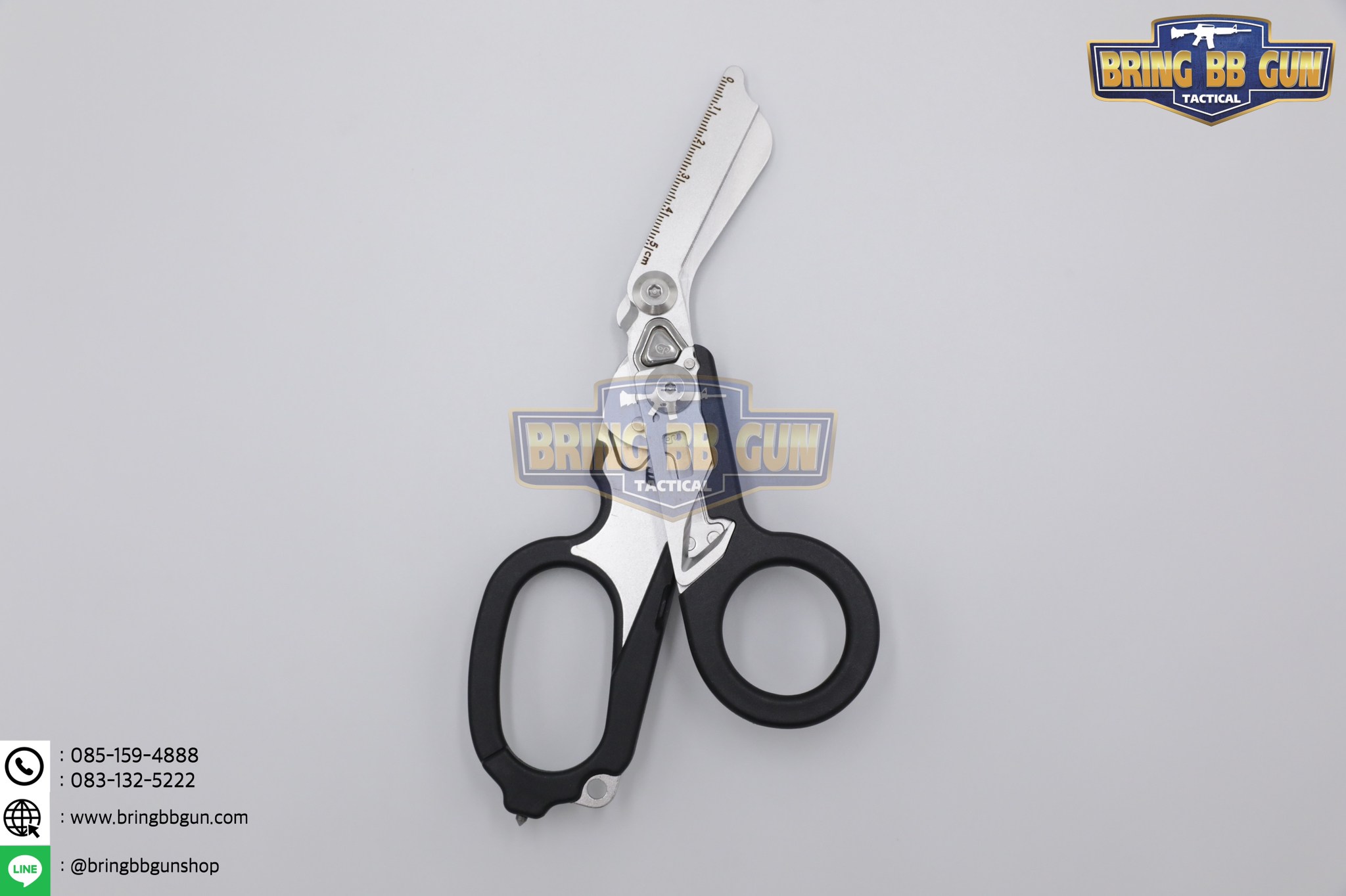 กรรไกรแพทย์สนาม ทรง LM Raptor (กรรไกรสำหรับกู้ภัย) (กรรไกรพับได้) (Tactical EDC Scissor)