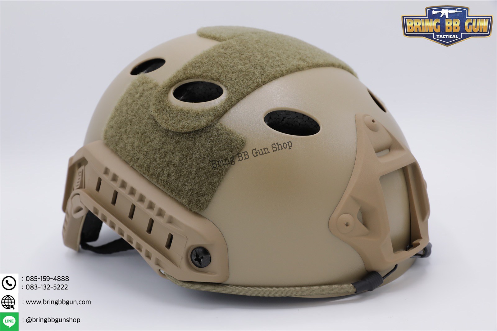 หมวก Fast (หมวกฟาส) (Fast Helmet PJ type) รุ่น Standard-pound holes