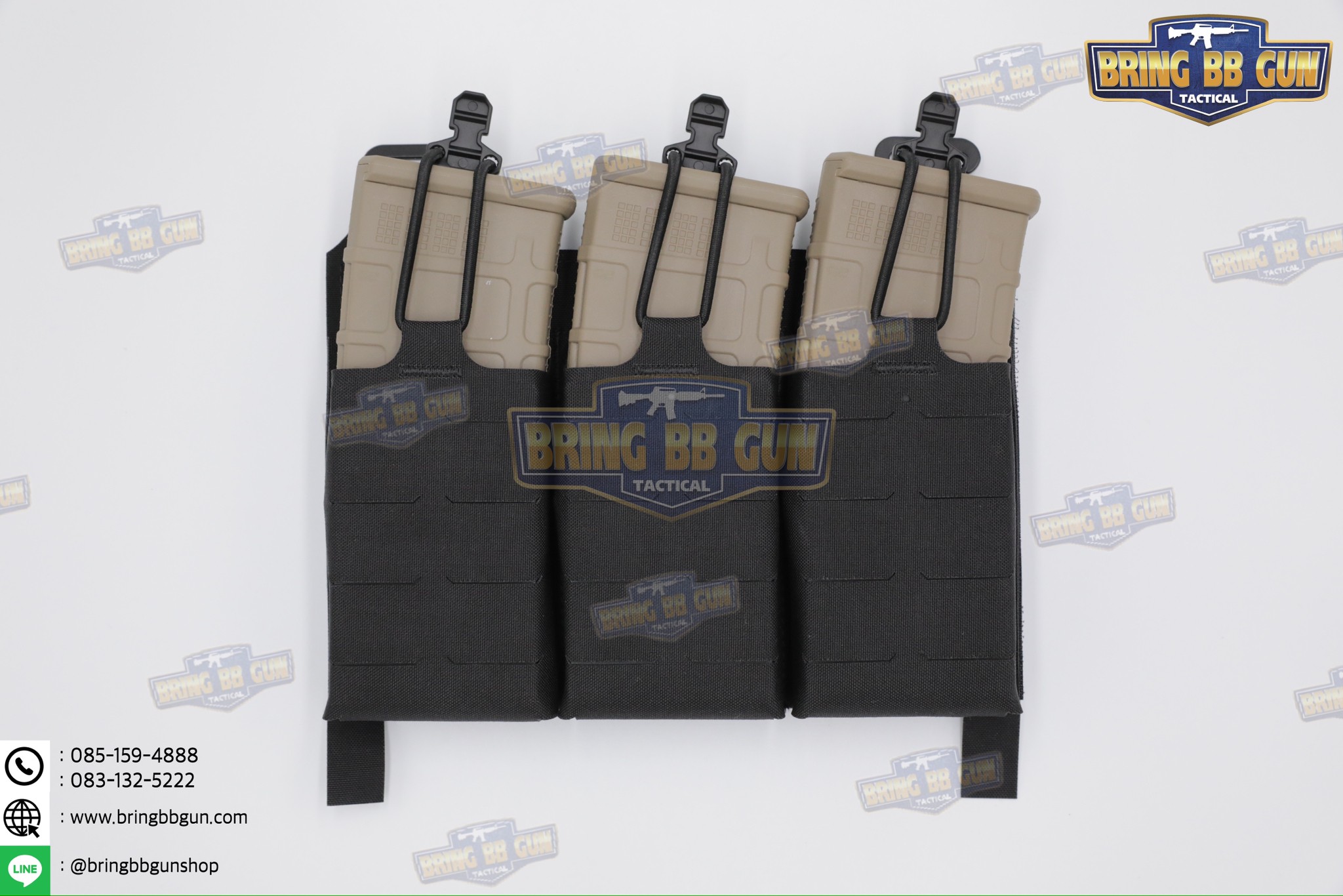 เพ้าแม็กกาซีน KTAR (5.56 แบบ3ช่อง) (V5 PC Triple Mag Plate) (G Buckle + Velcro) (Ferro Concepts KTAR Front Flap) (KTAR Front Flap)