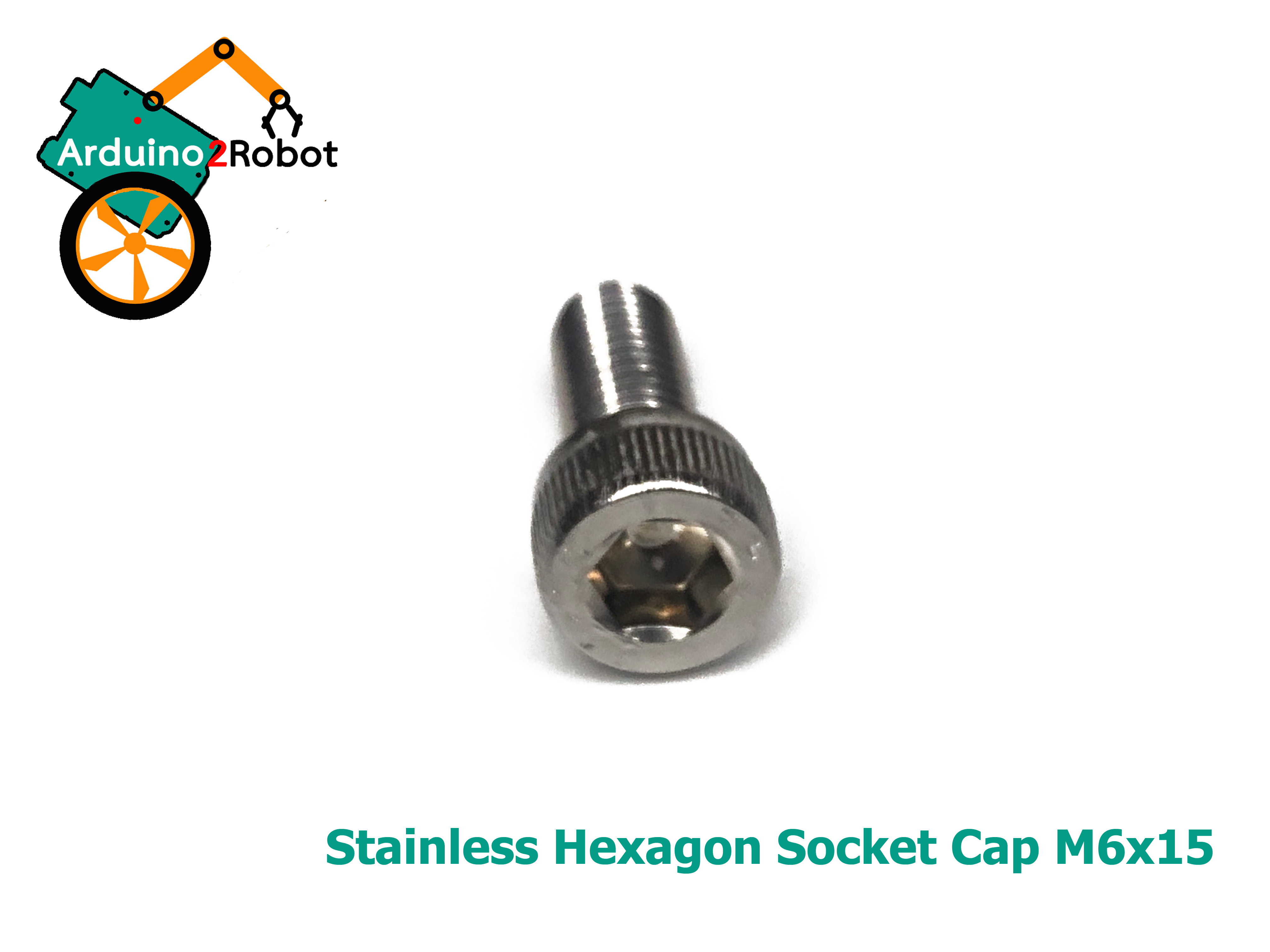 สกรูหัวจมสแตนเลส M6x15 ความยาวเกลียว 15 mm (Stainless Hexagon Socket Cap Screws)